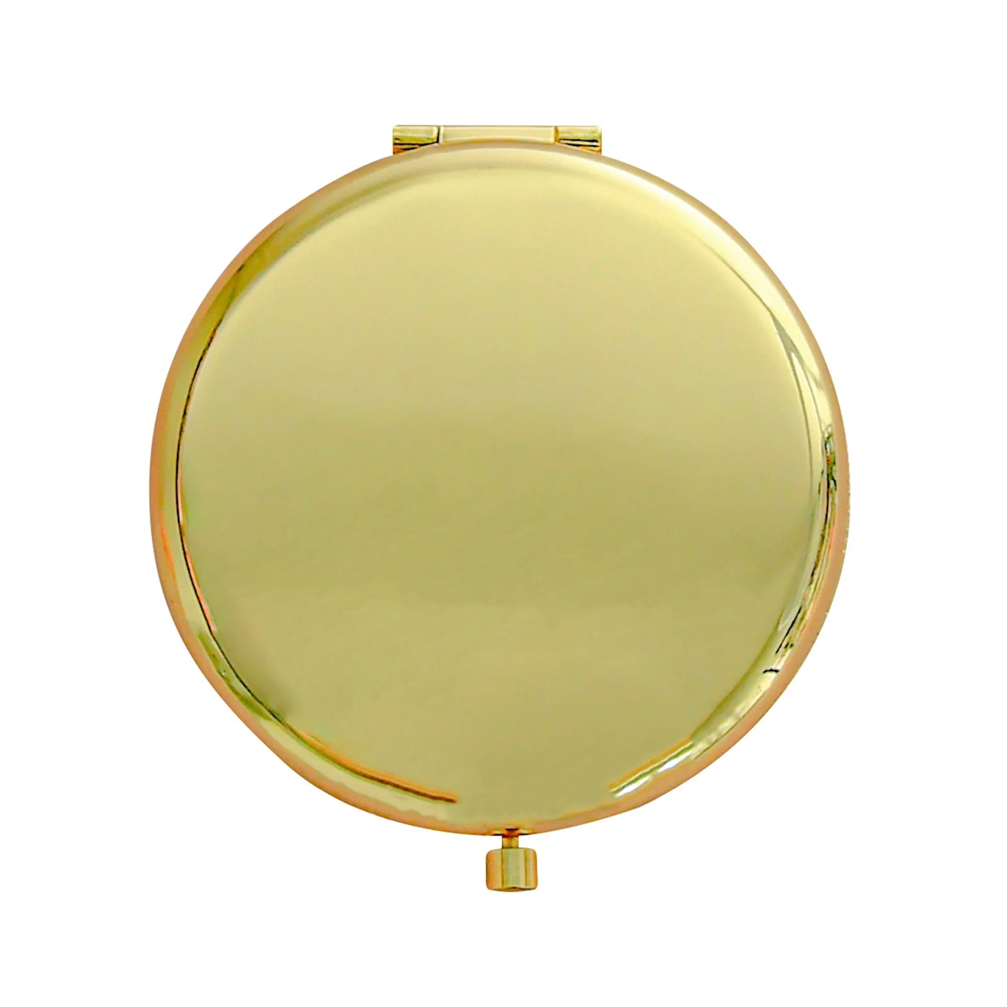 Metal Folding Compact Round Mirror