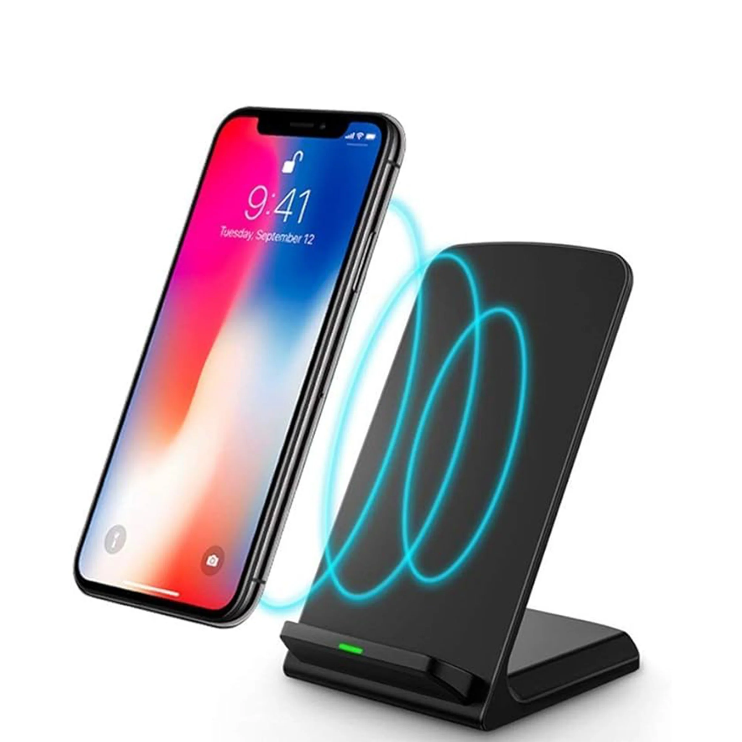 15W Vertical Wireless Charging Phone Stand