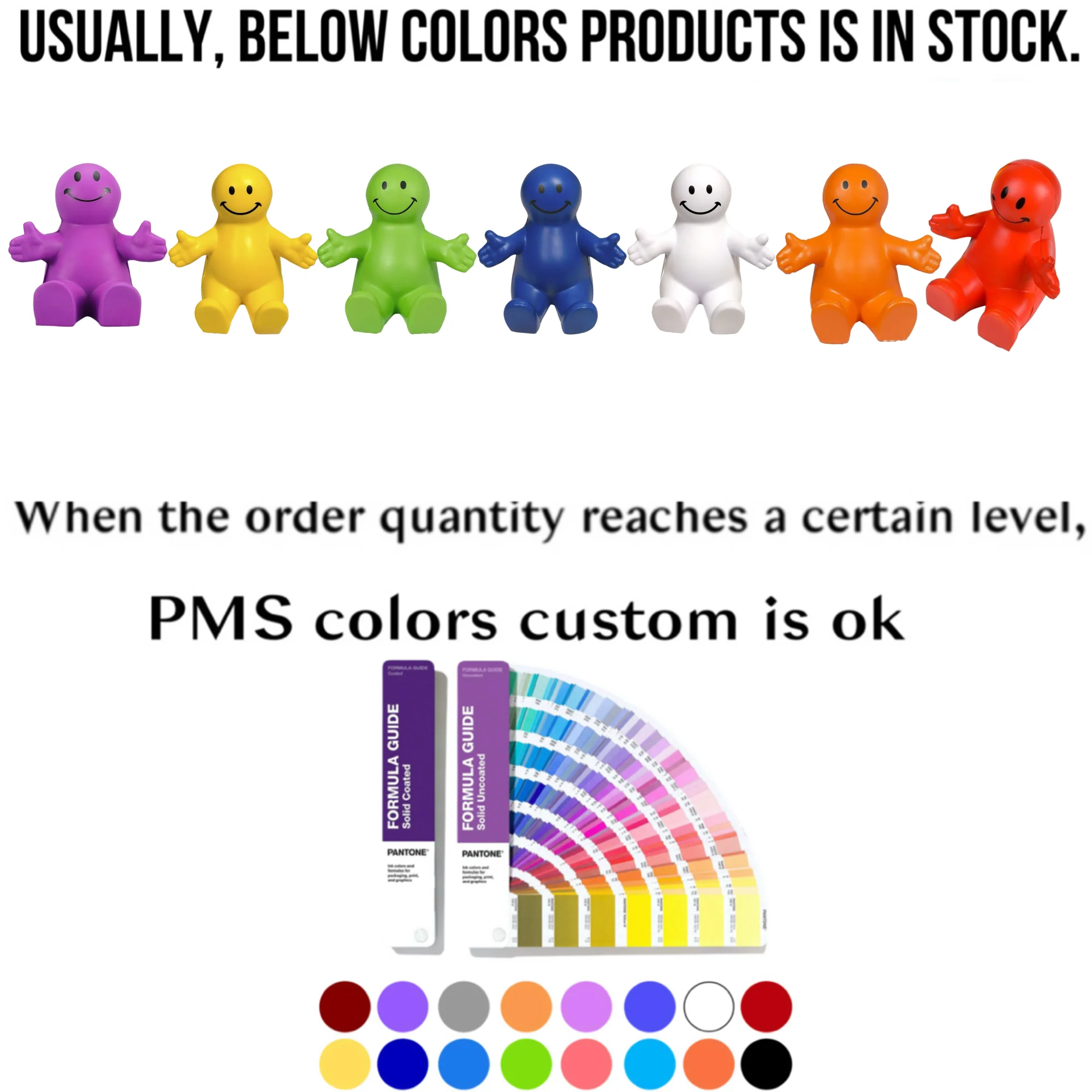 Custom 3.5" Squeezable Smile Face Guy Phone Holder