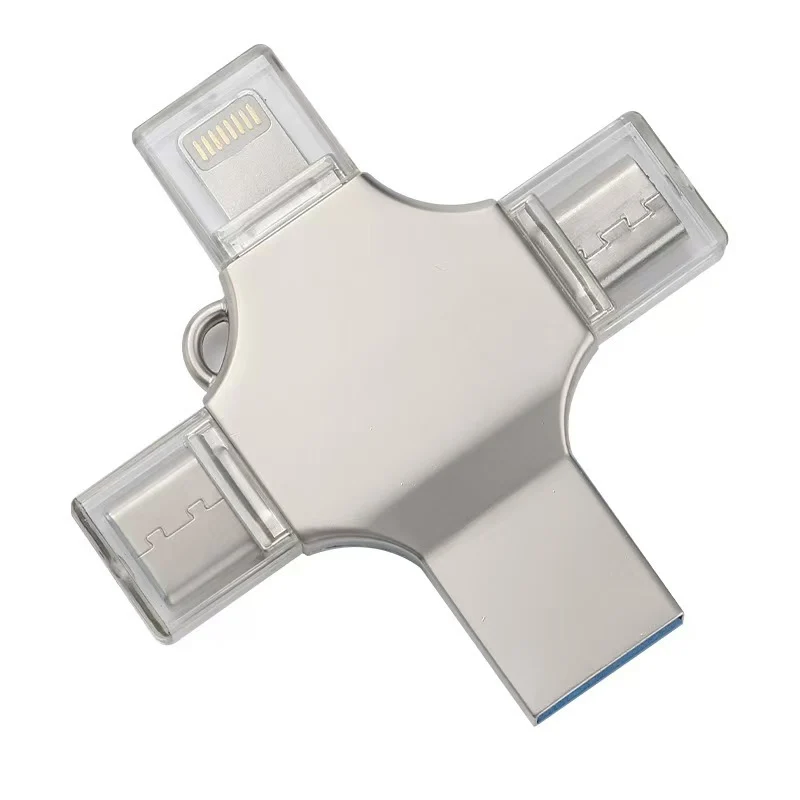 128GB MultiFunction 4 In 1 USB Flash Drive