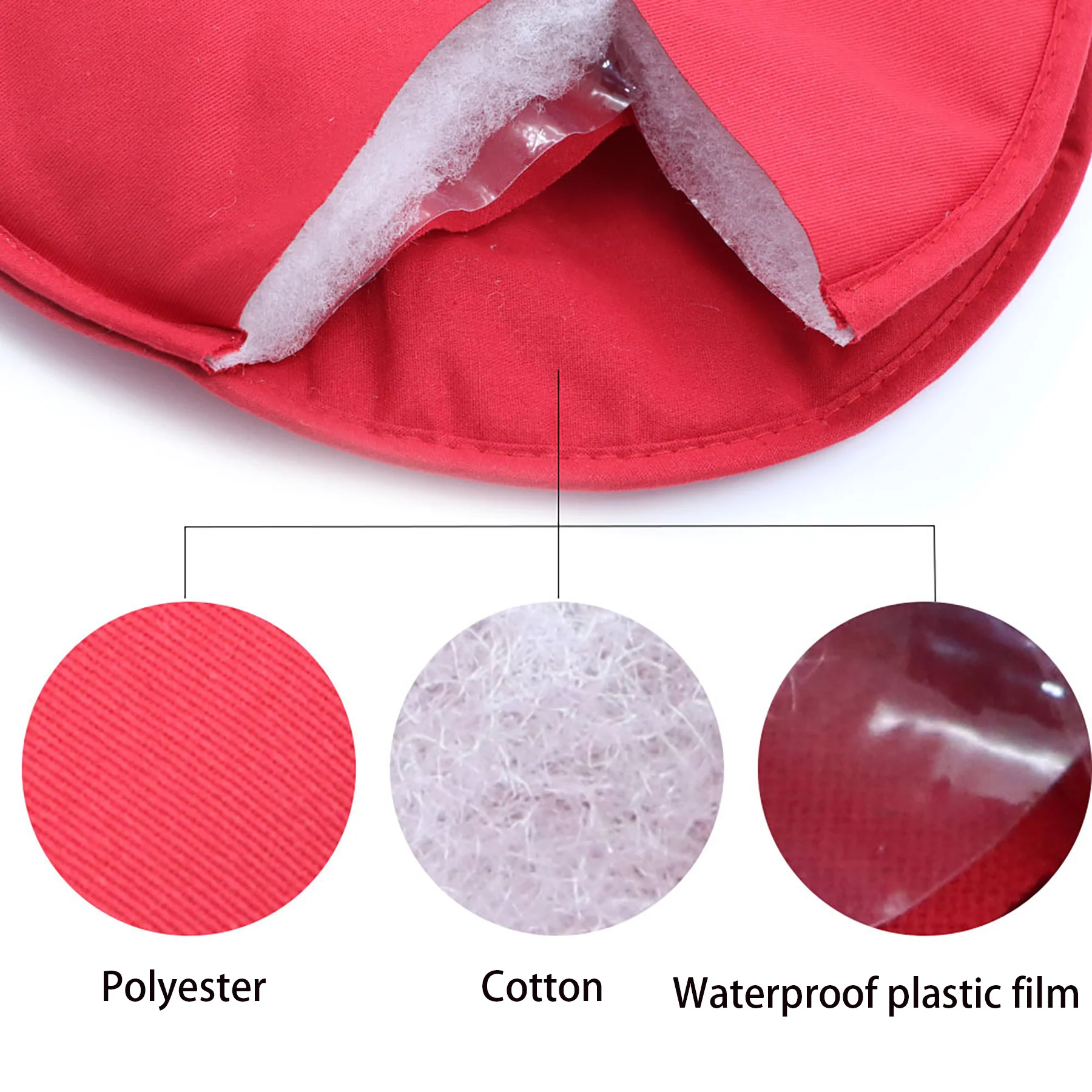 Pure Color Insulated Tortilla Warmer Pouch Pizza Holder