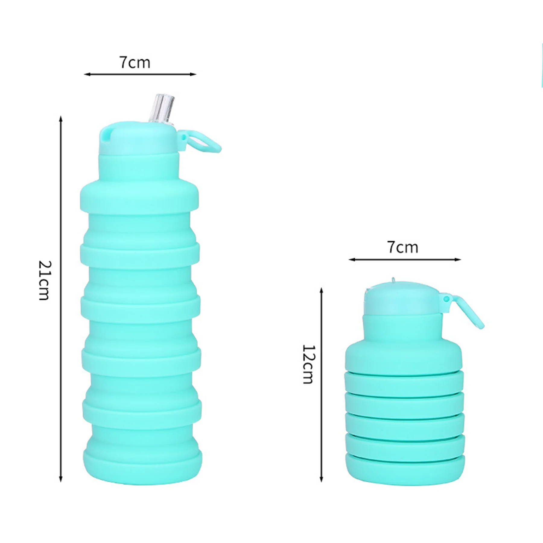 Foldable Water Bottle With Spout Lid