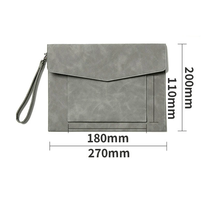 Portable PU Leather A4 Document Bag