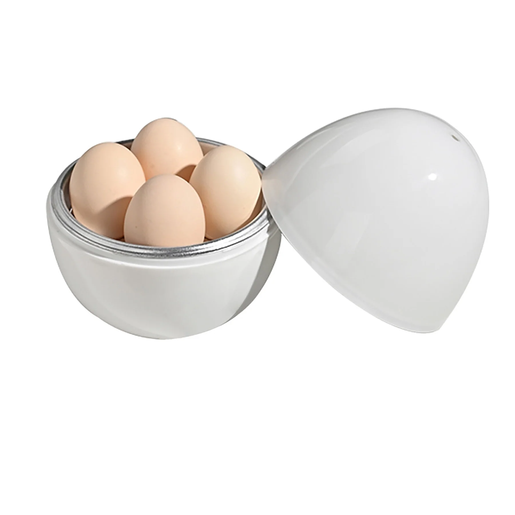 4 Eggs Capacity Microwave Egg Boiler Cooker For Breakfast
