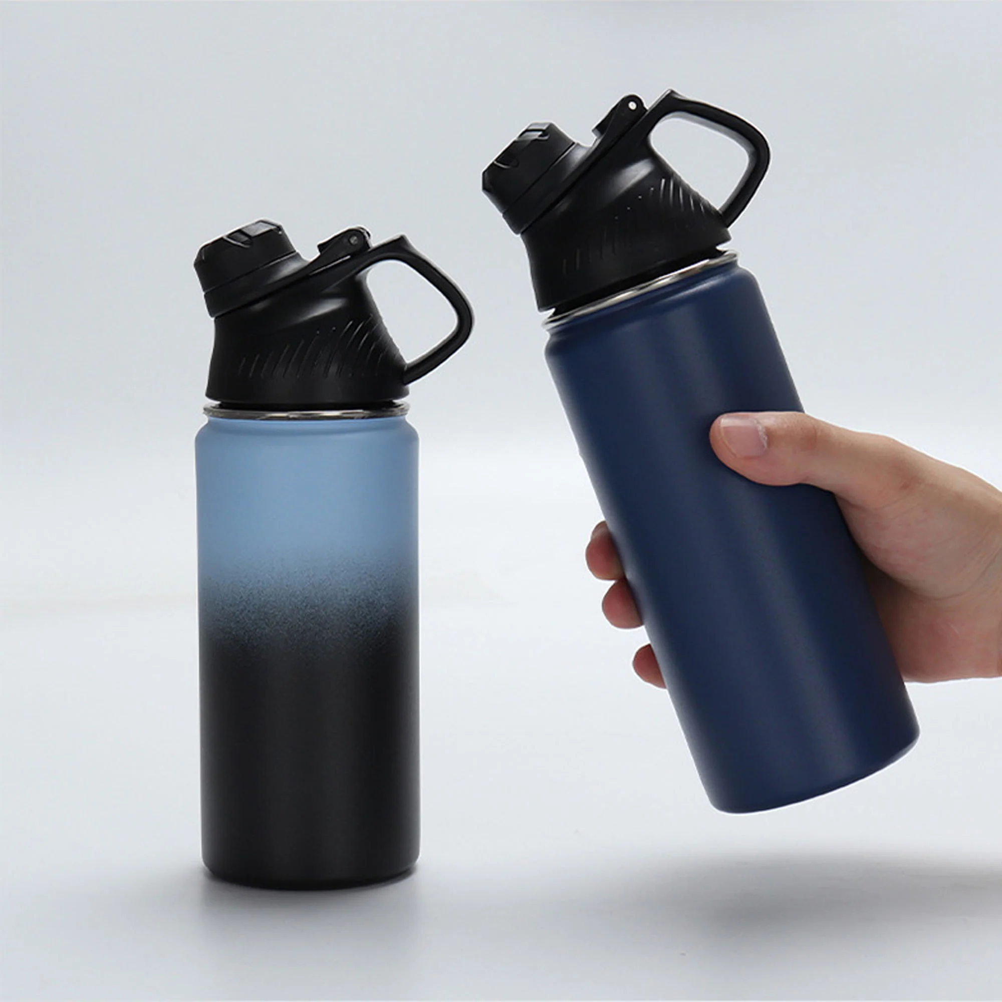 20 oz Stainless Steel Bottle With Straw