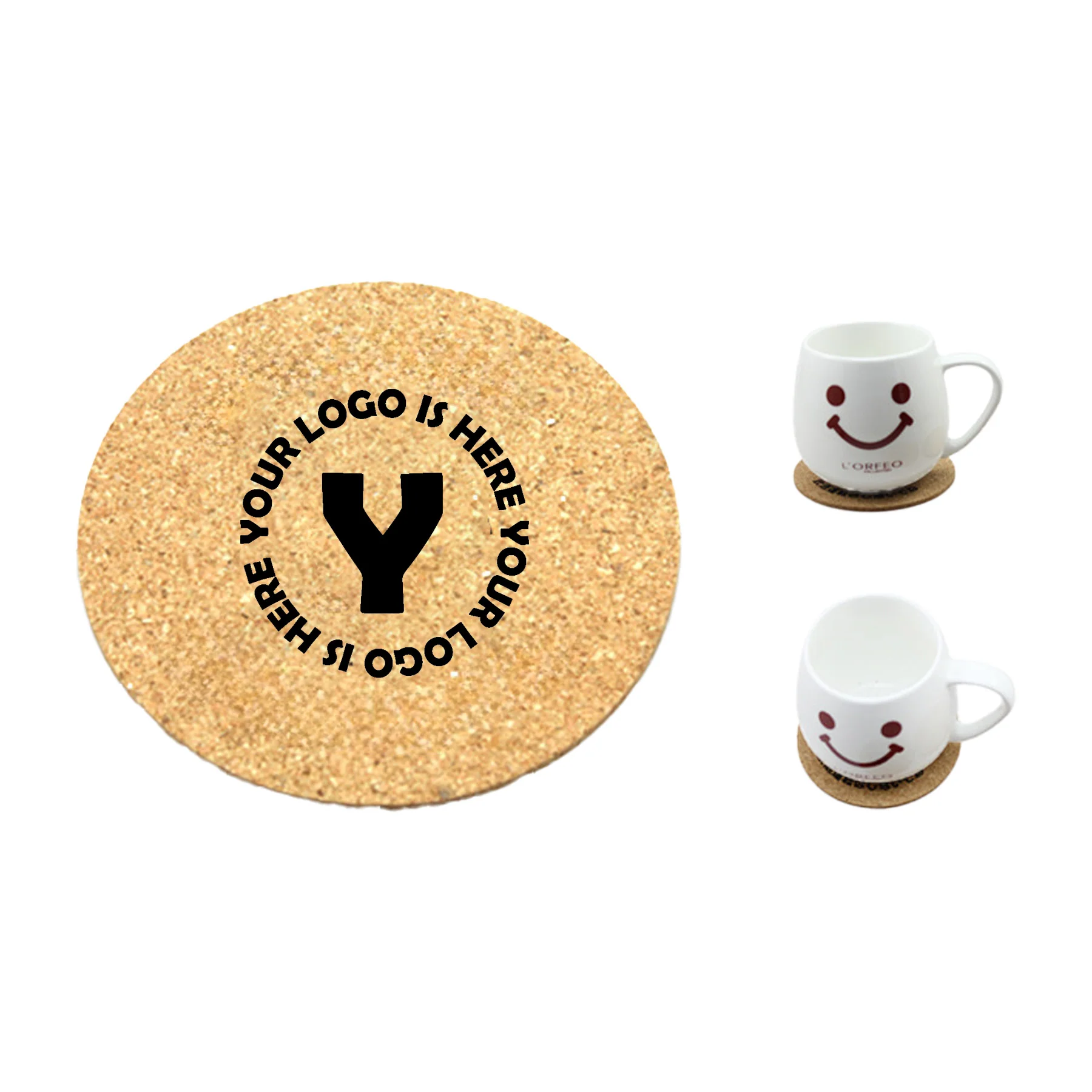 Round Cork Coaster