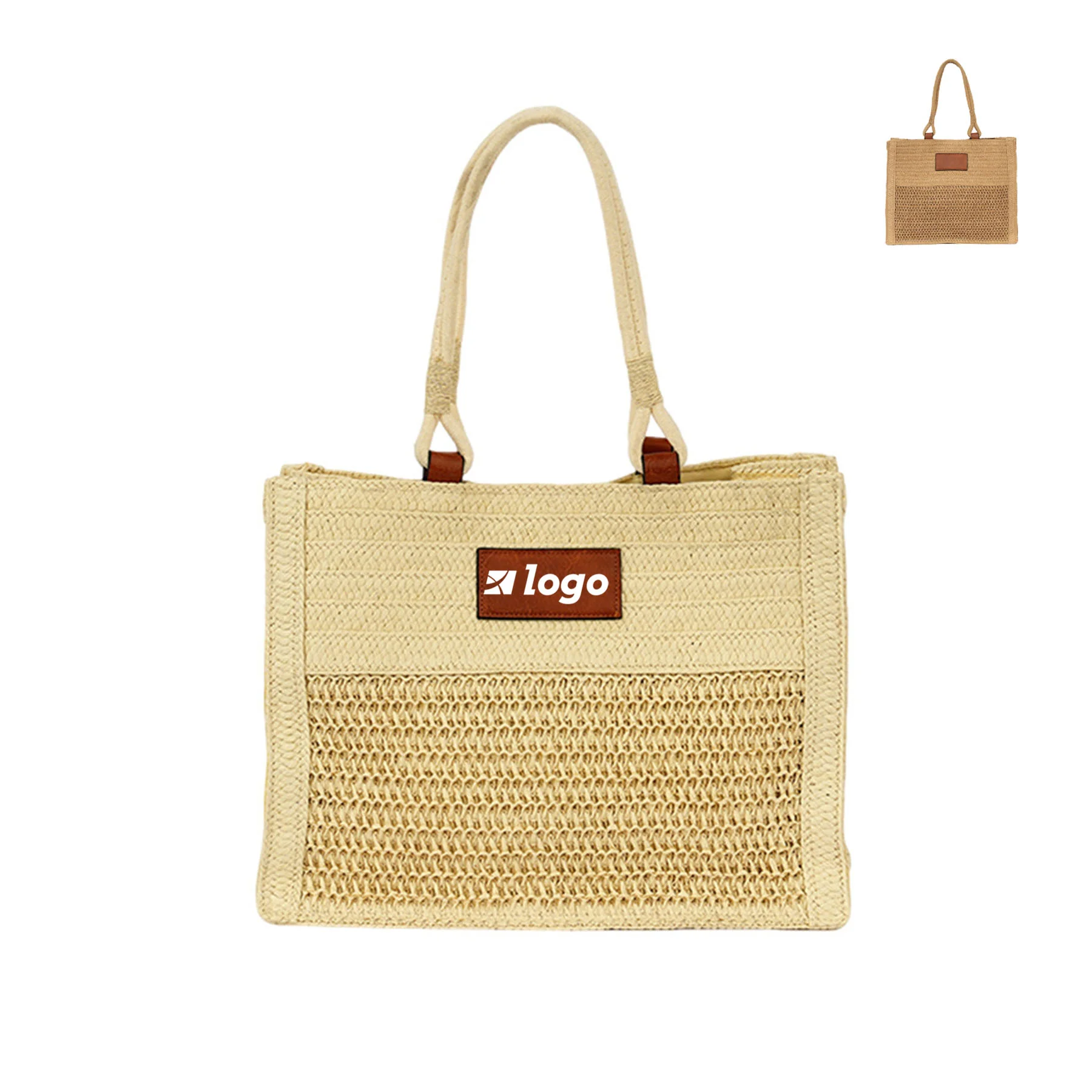 Straw Beach Tote Bag