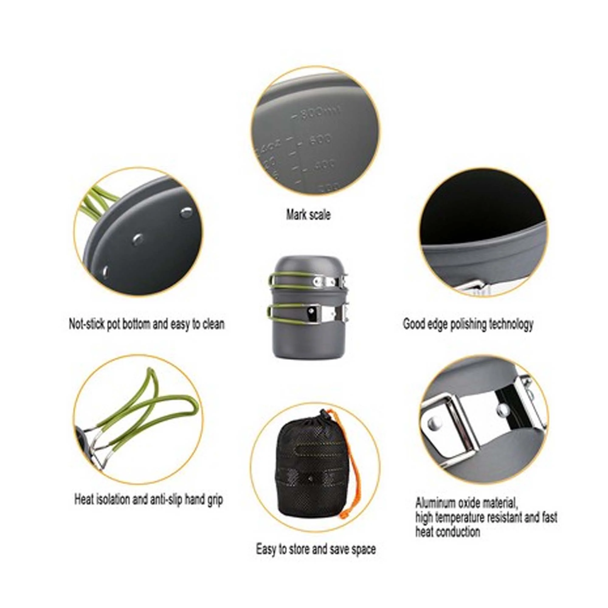 Hanging Camping Cooking Pot Sets