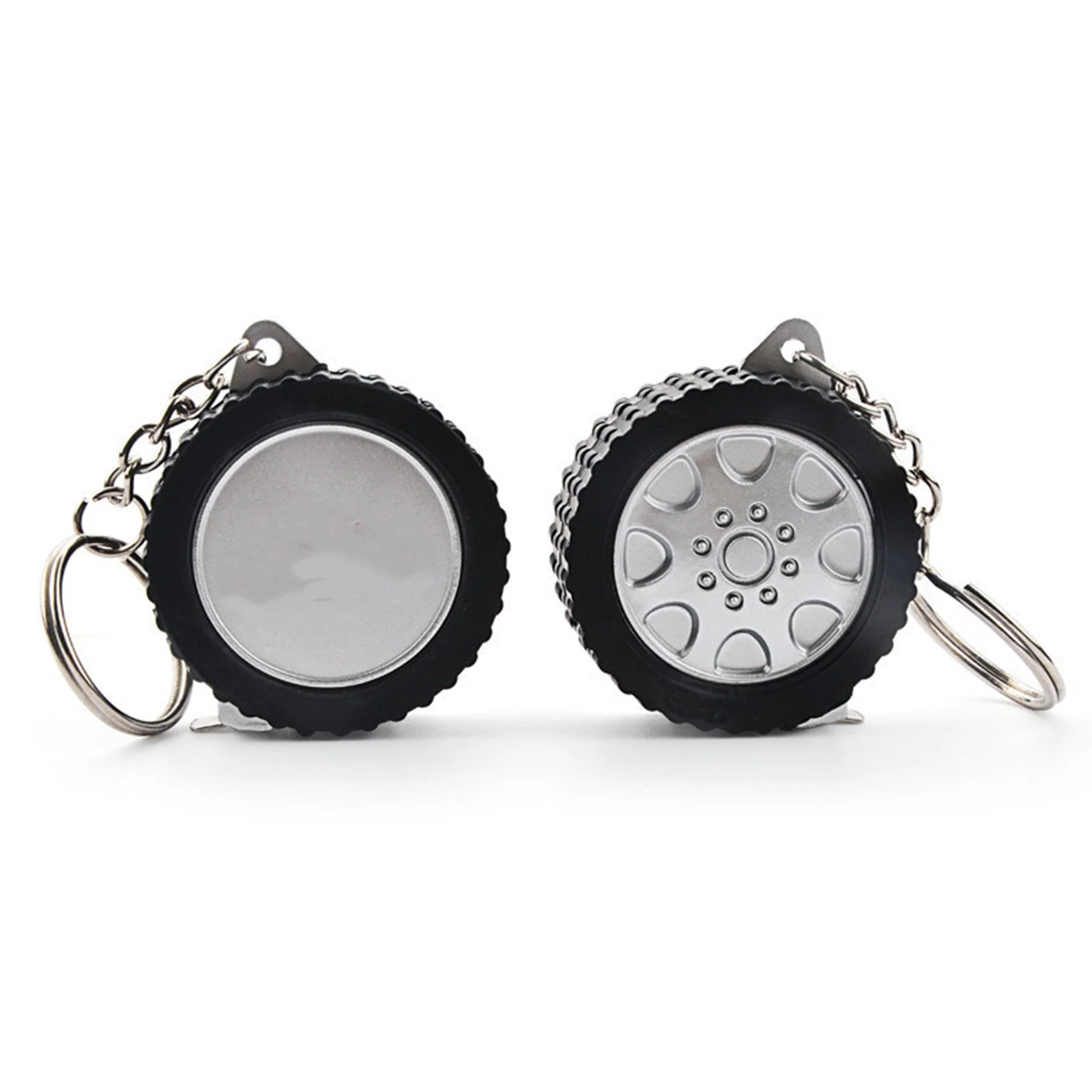 Tire-Shaped Tape Measure Keychain