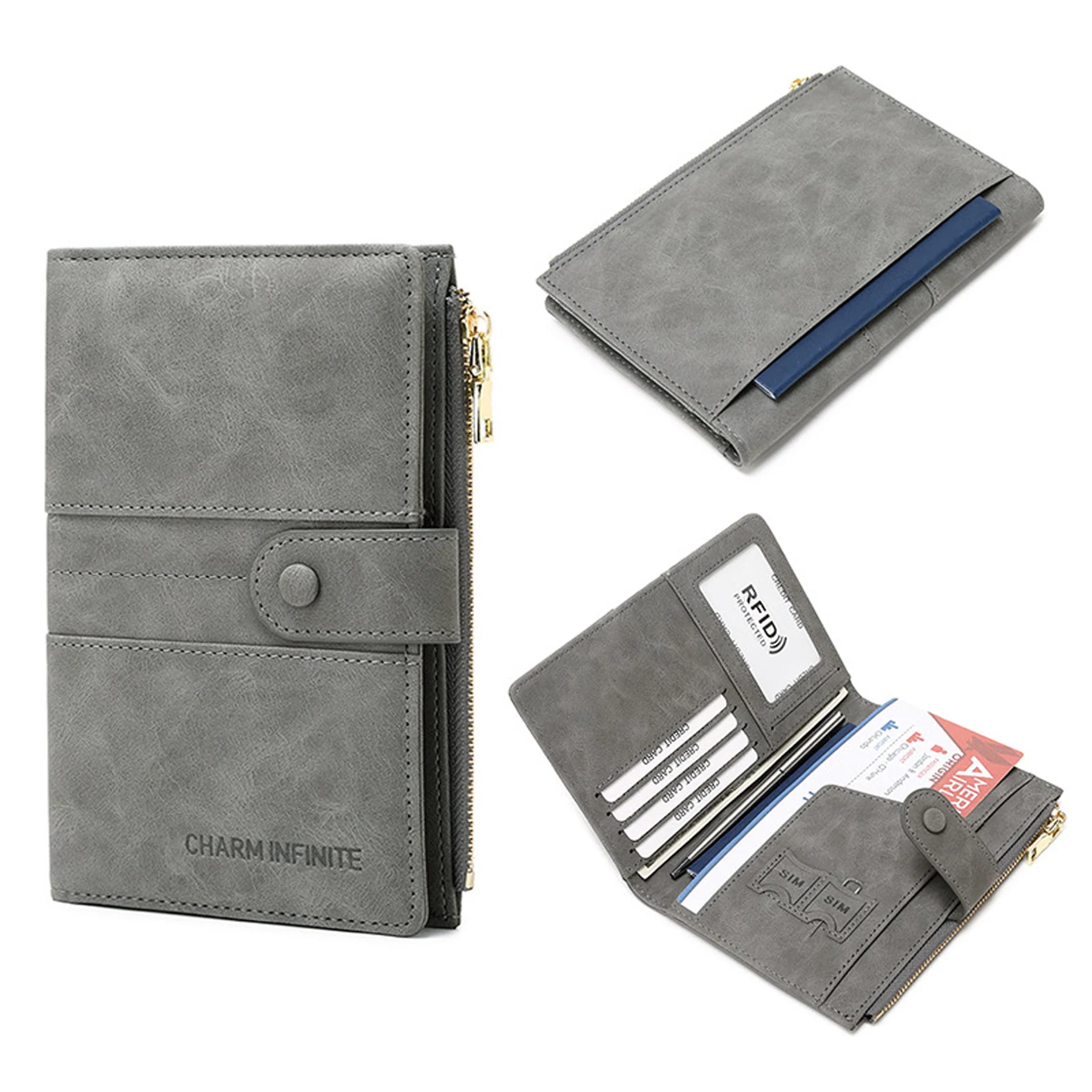 Carabiner Passport Zipper Bag