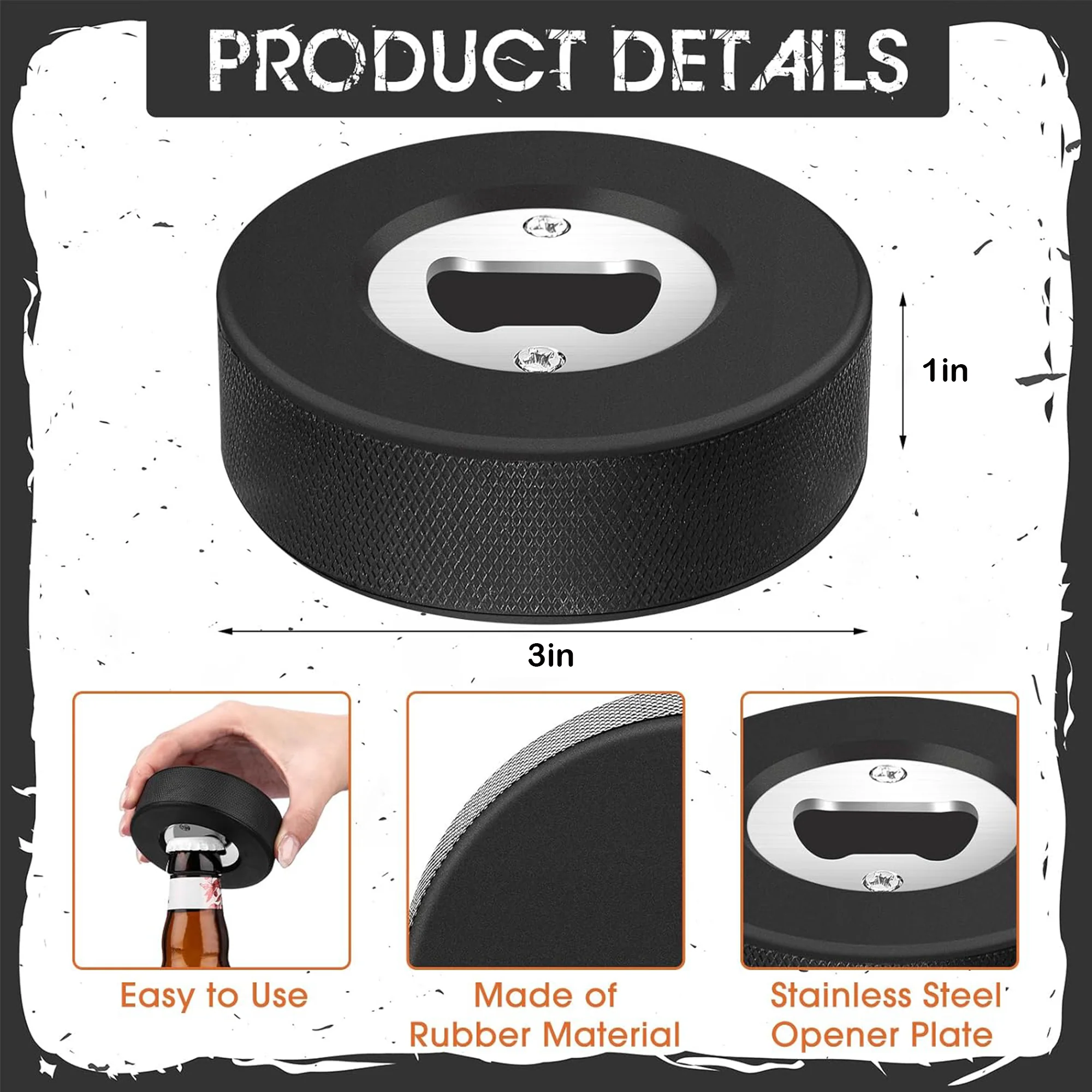 Hockey Puck Bottle Opener