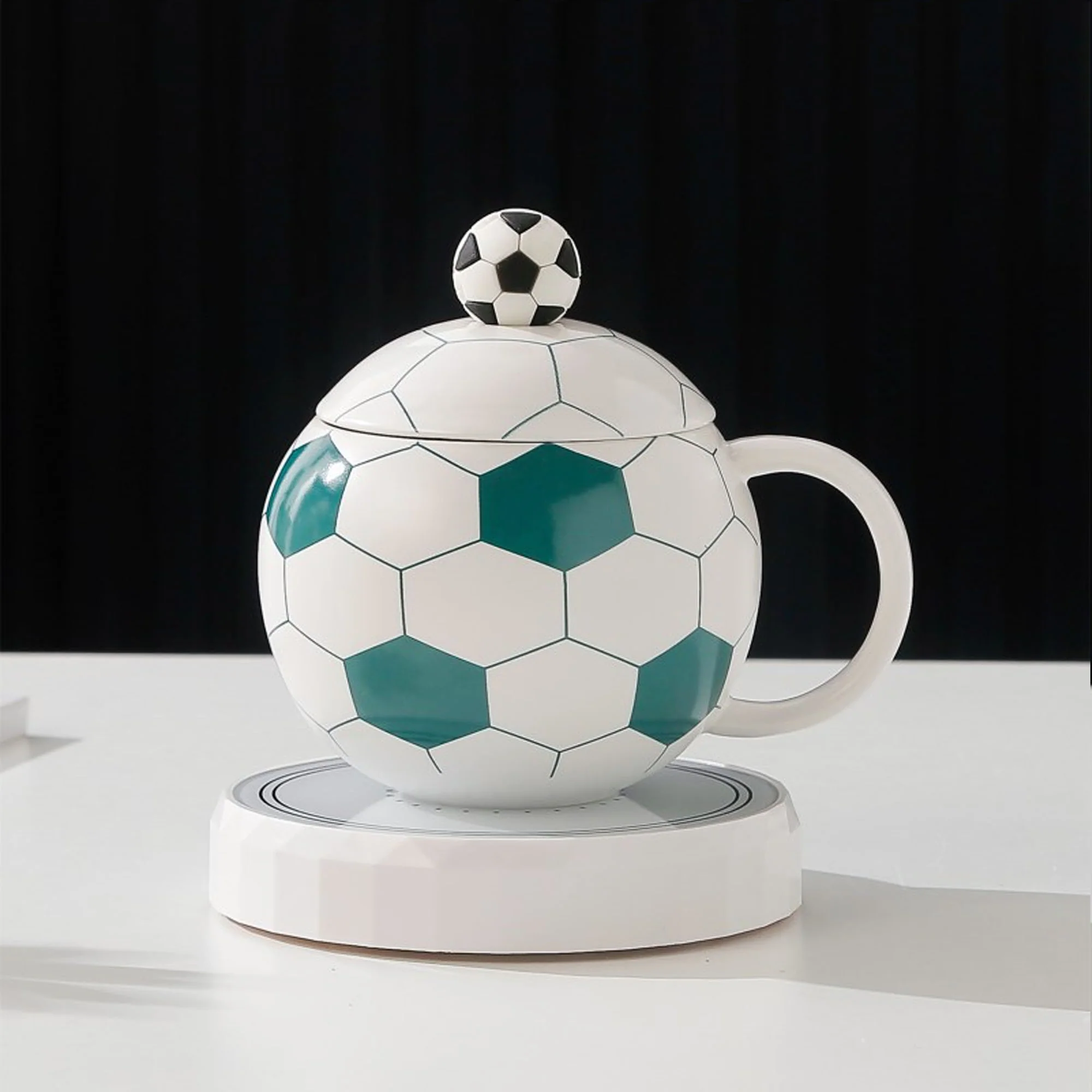 Football-Shaped Ceramic Mug