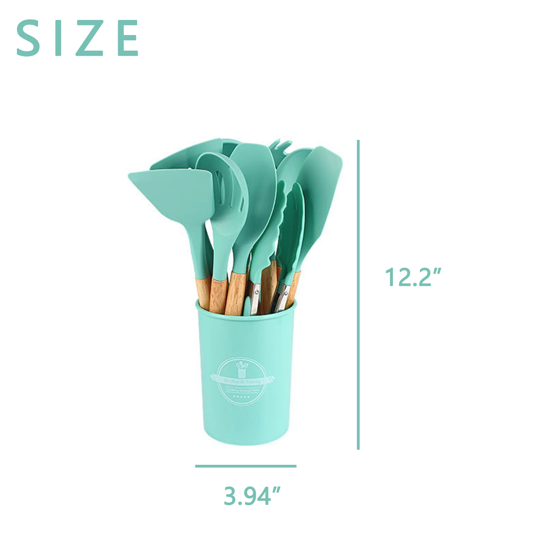 12 Pcs Silicone Cooking Utensils Kitchen Utensil Set