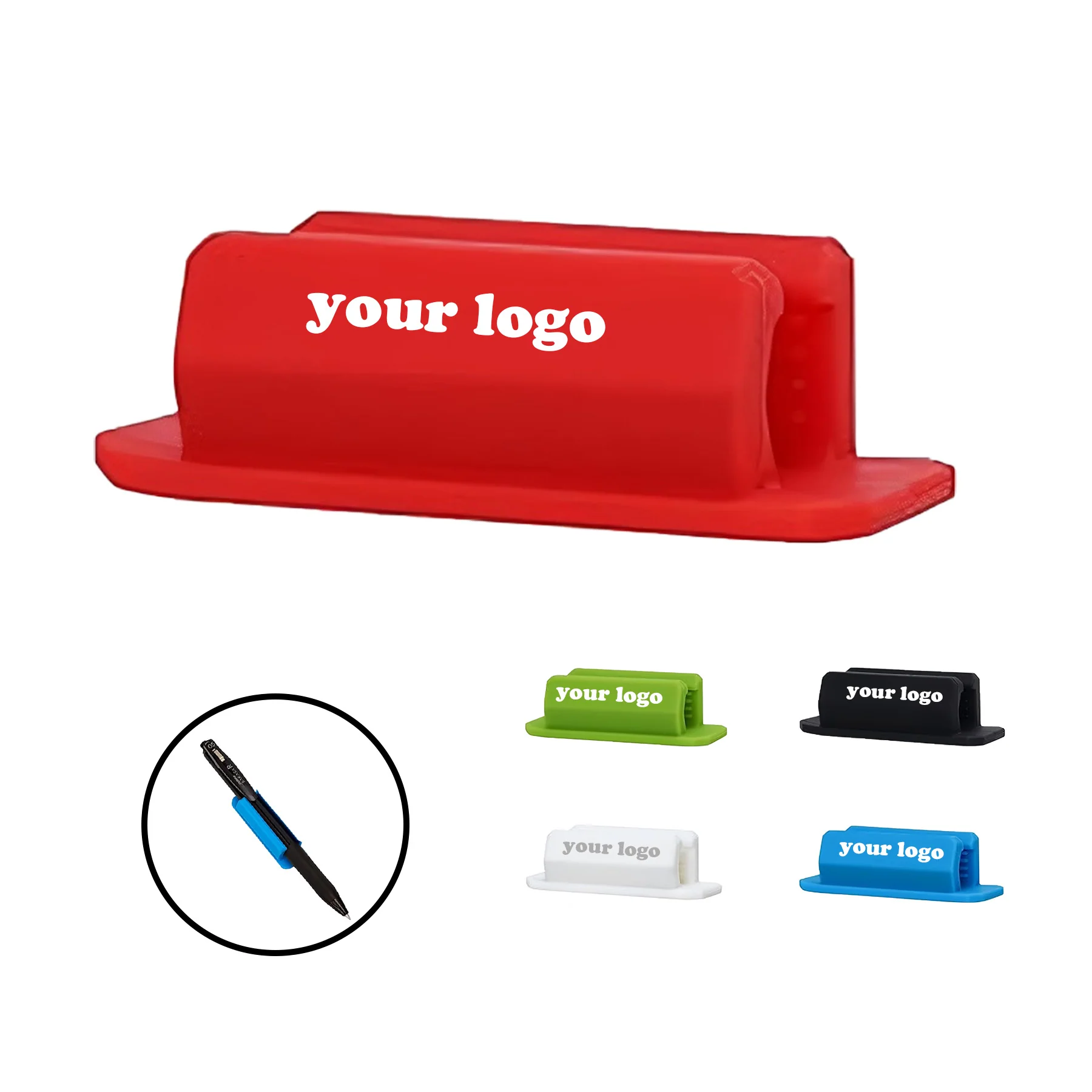 Desktop Adhesive Silicone Pen Holder