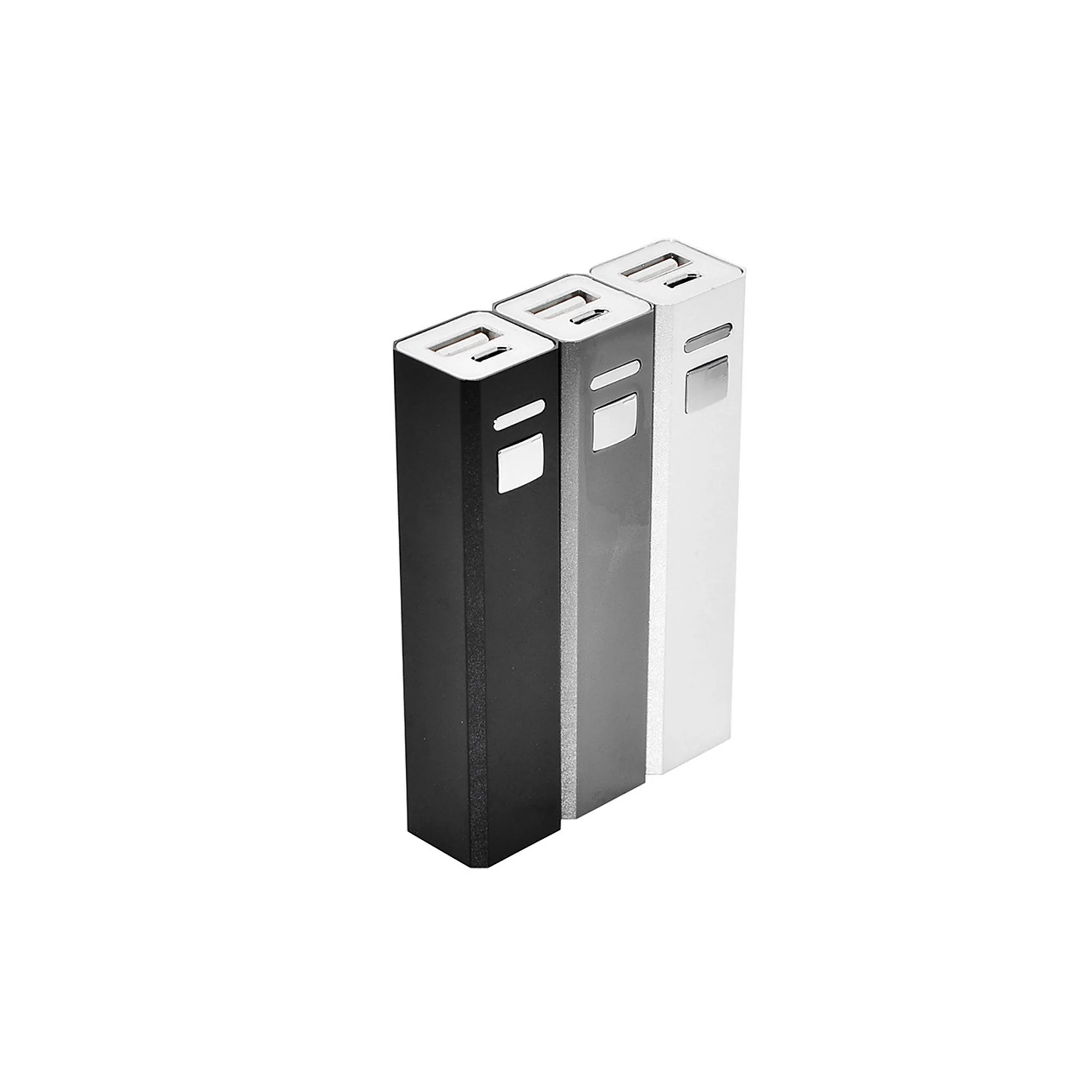 2600Mah Lipstick Power Bank with Charging Cable