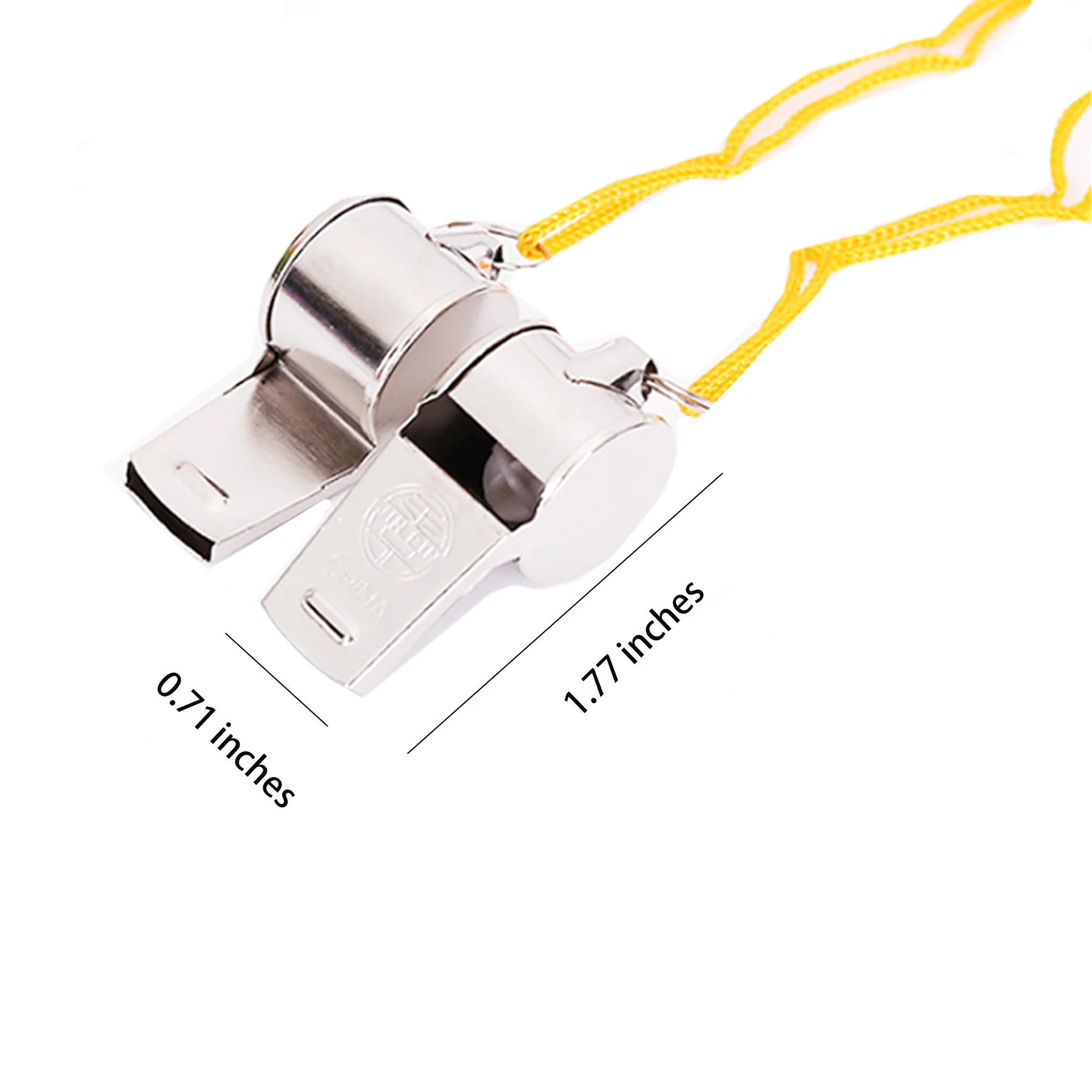 Metal Referee Coach Whistle with Lanyard