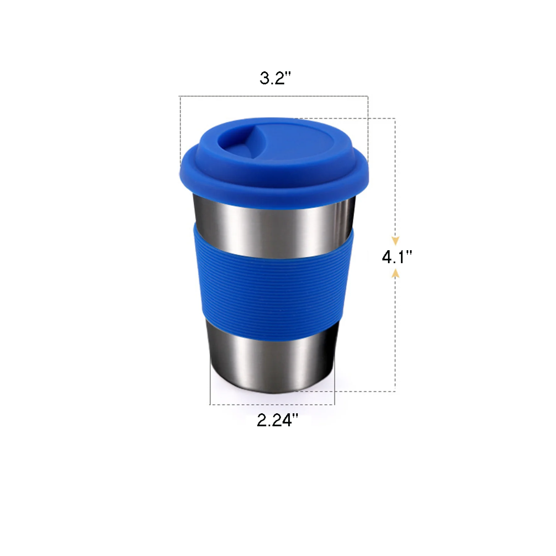Stainless Steel Cups with Heat-insulated Sleeves