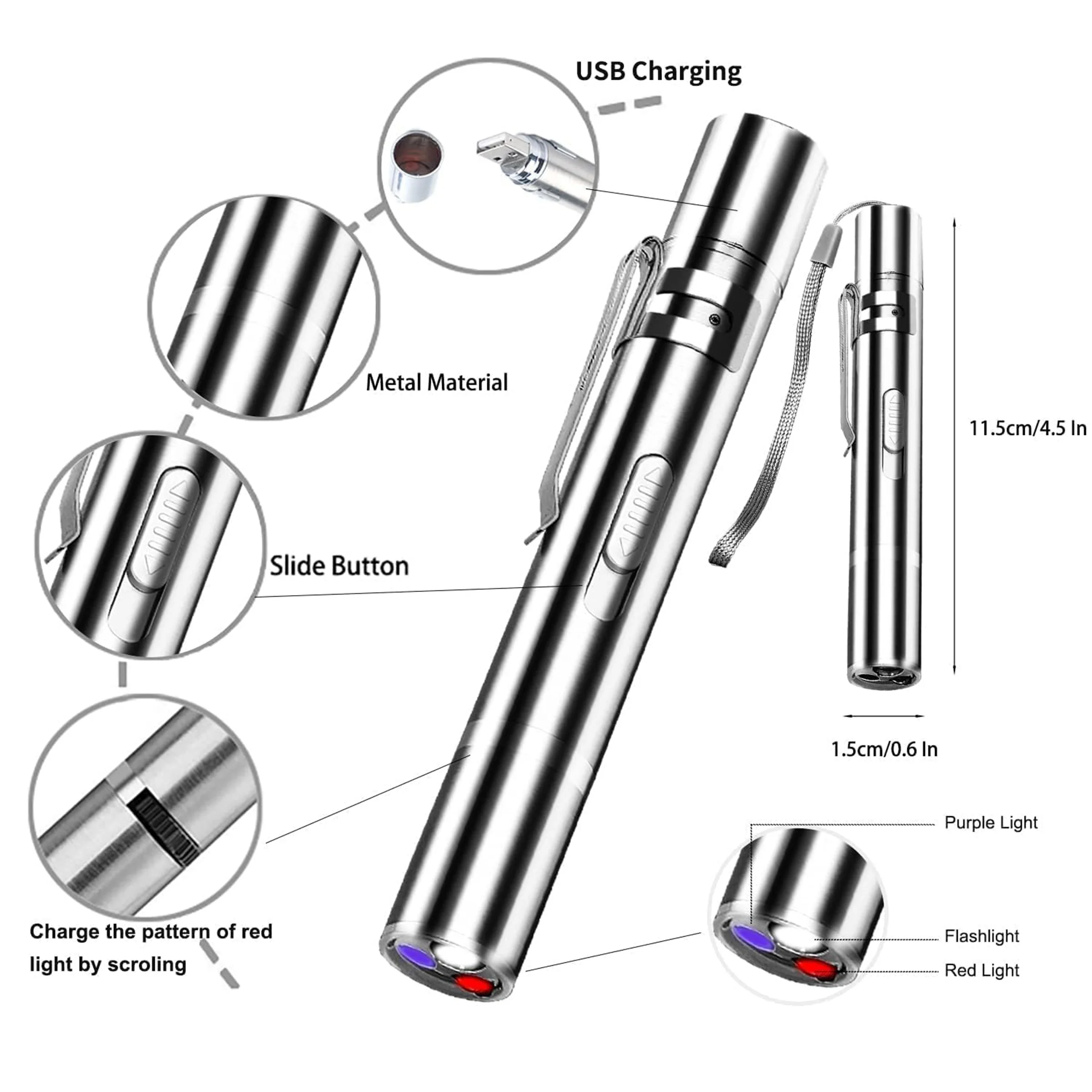 3 Lights 5 Patterns Laser Toy Pointer