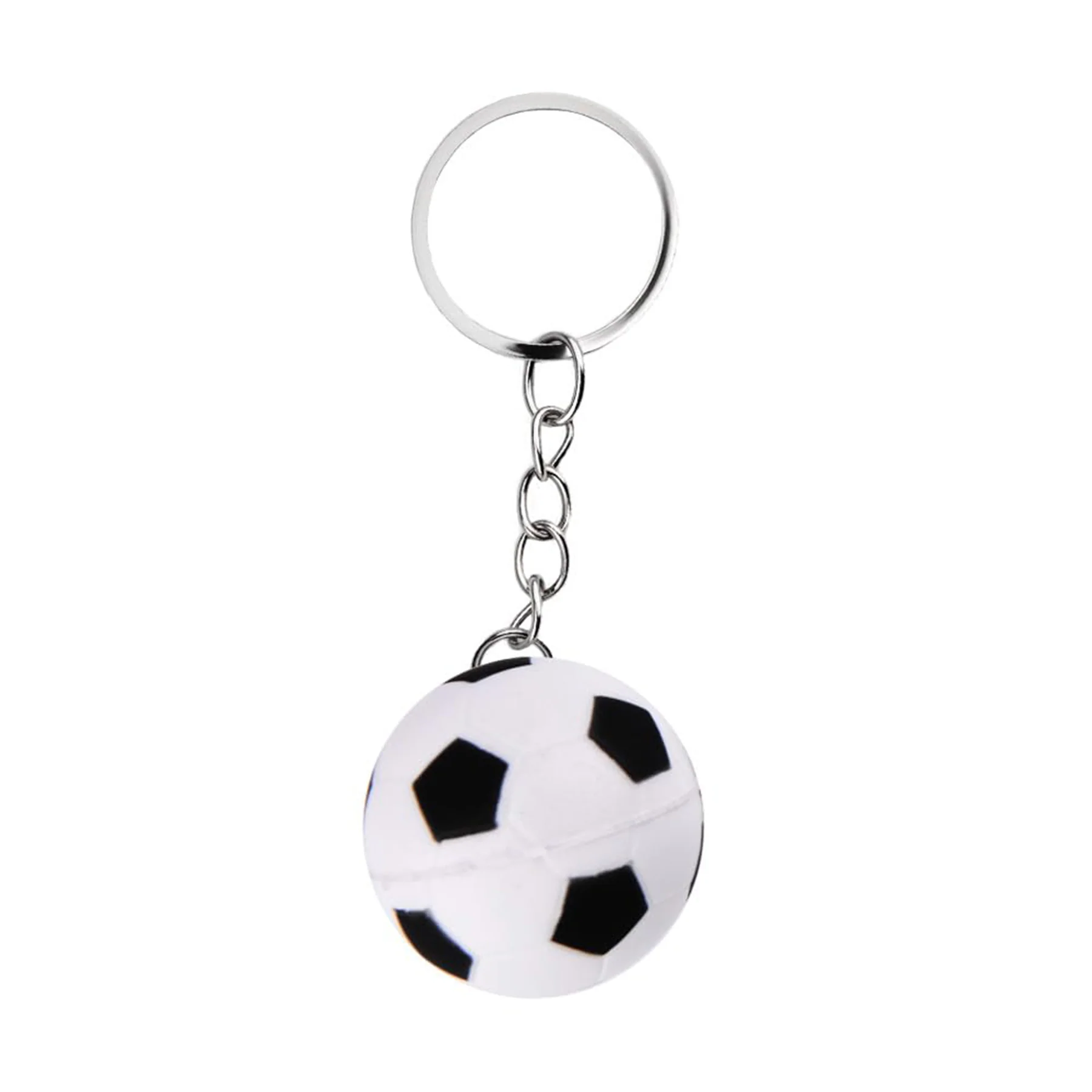 Foam Stress Ball-Shaped Keychain Toy For Pressure Relief