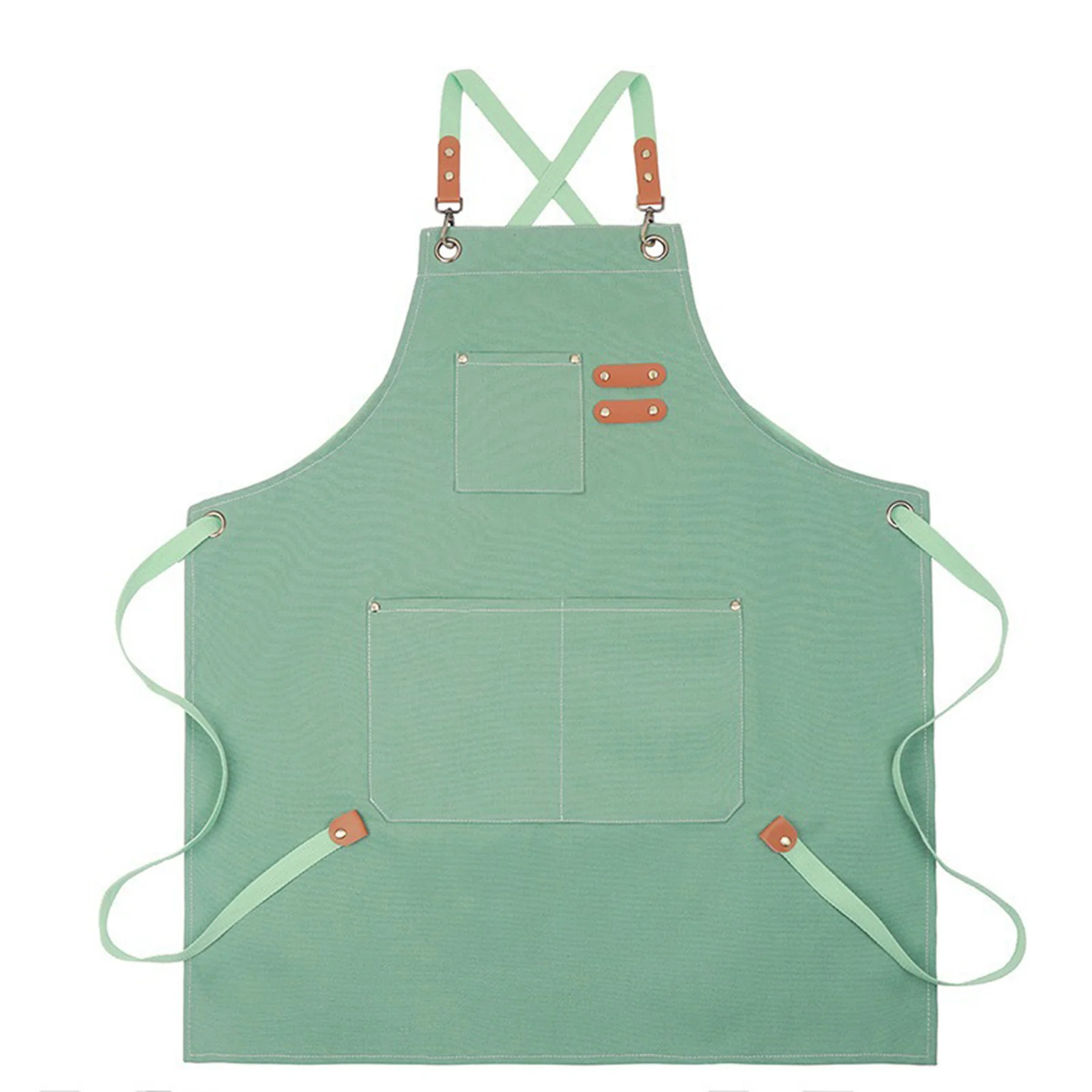 Baking Shop Work Canvas Apron With Adjustable Straps
