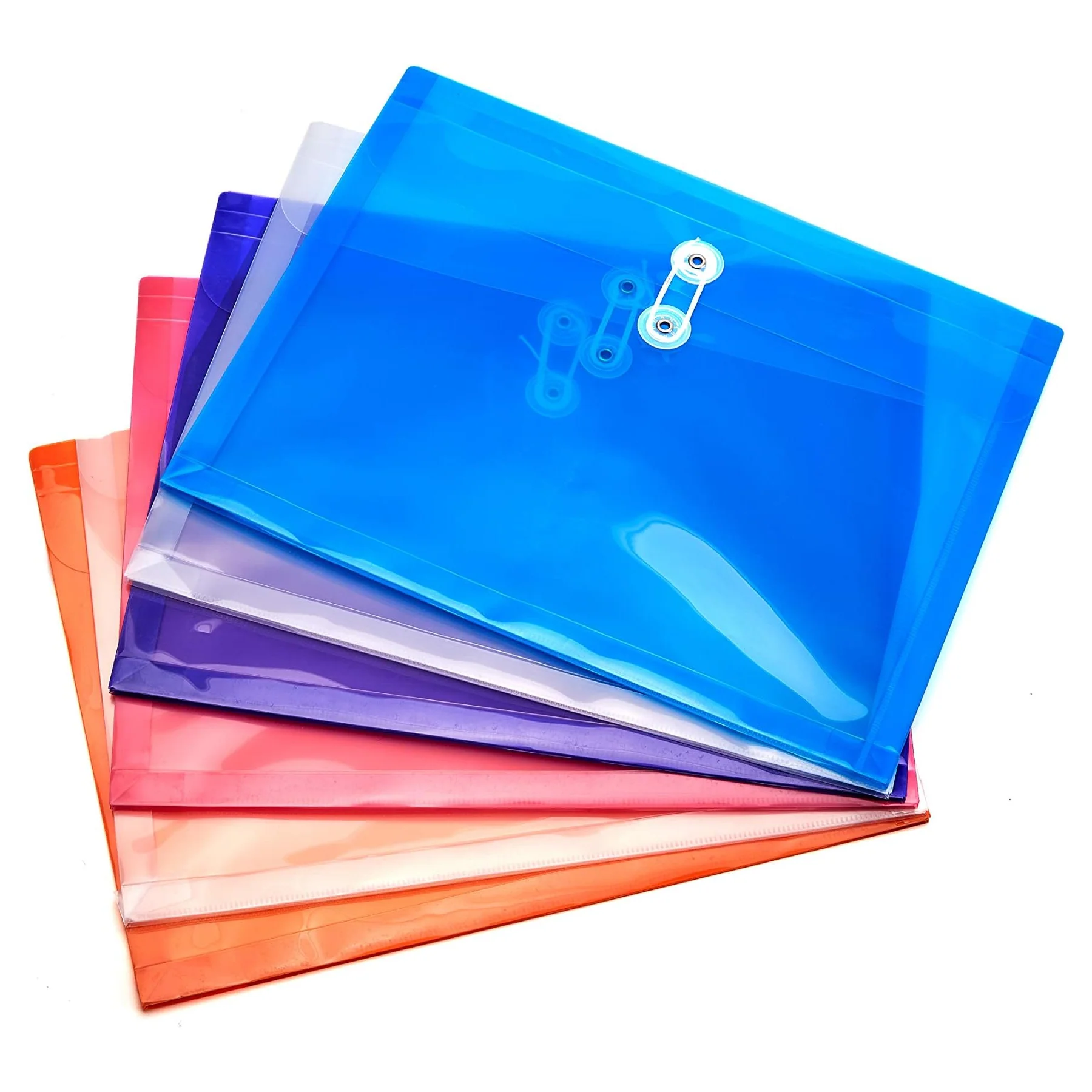 Envelopes Poly File Folders Tied Buckle