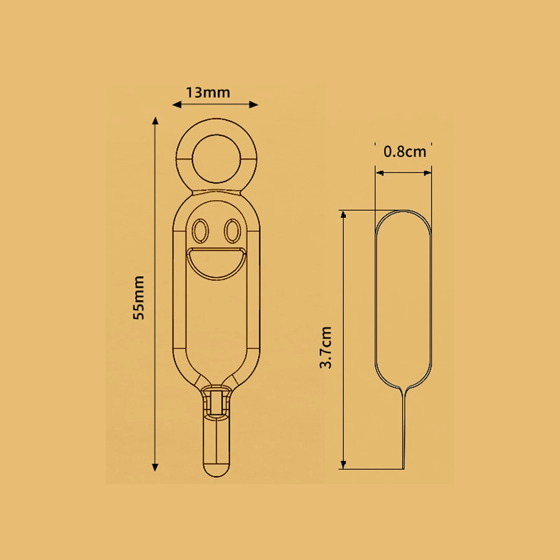 Smiley Face Sim Card And Sim Ejector Pin Set