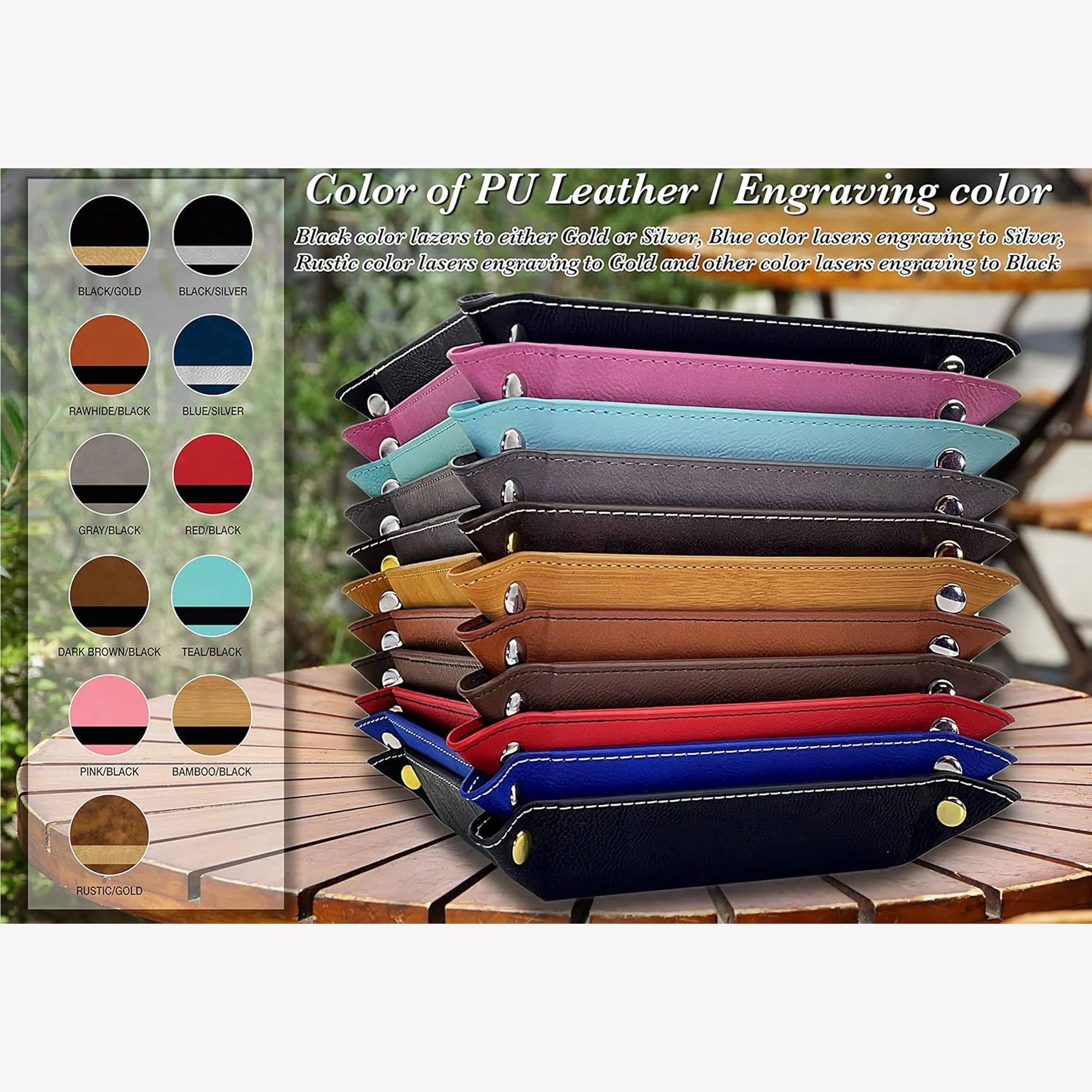 Customized Leather Valet Tray