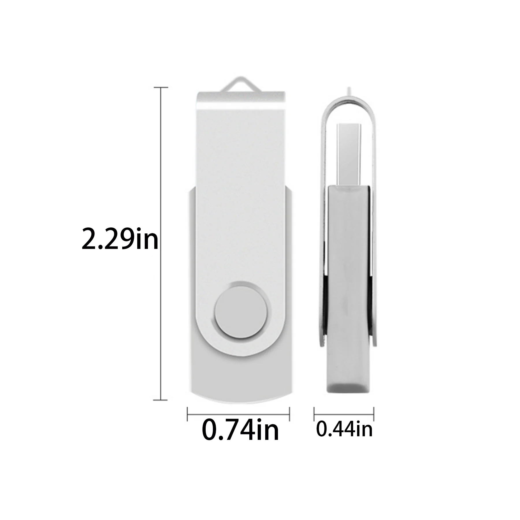 8GB Metal Rotating USB Drive