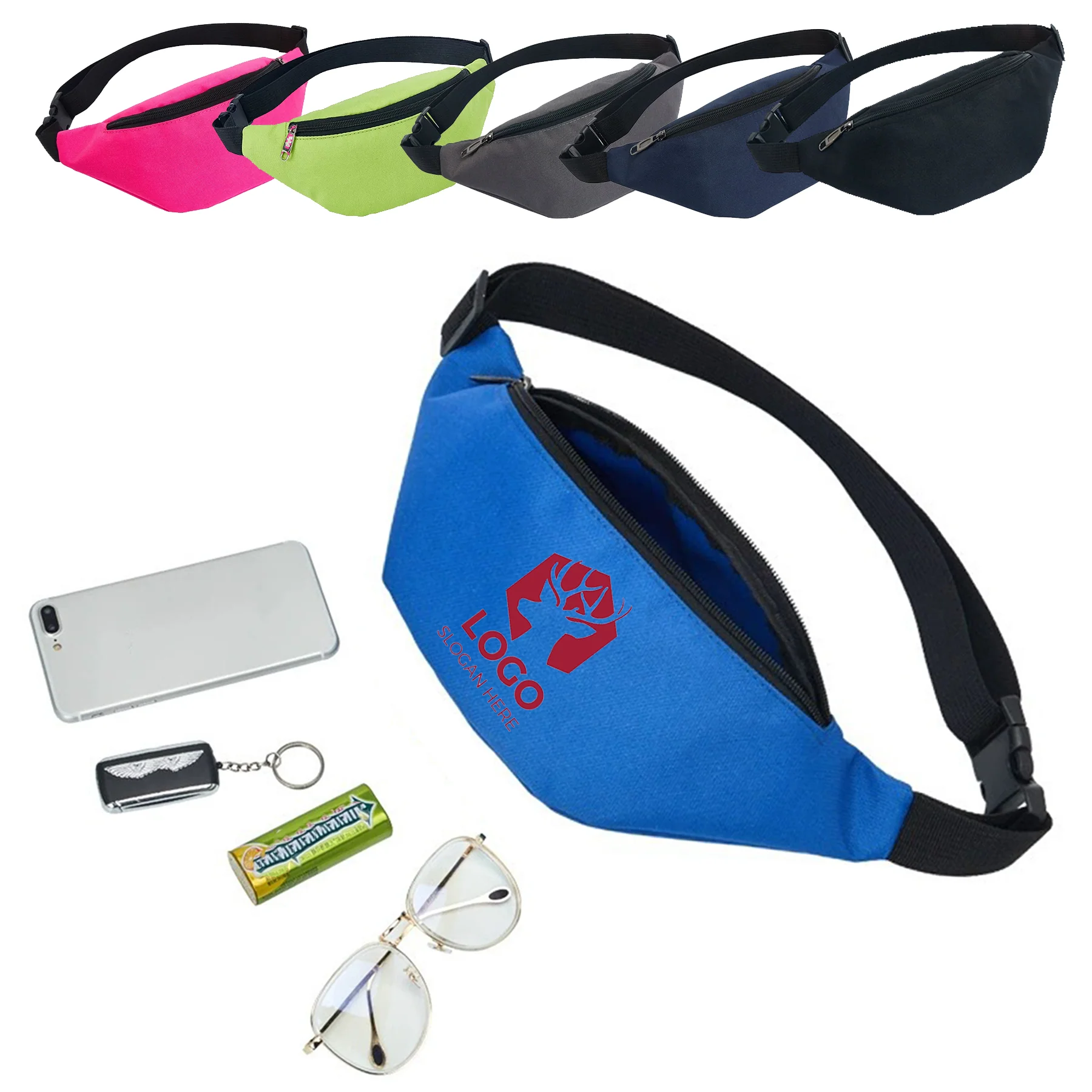Waterproof Crossbody Waist Belt Bags with Adjustable Strap