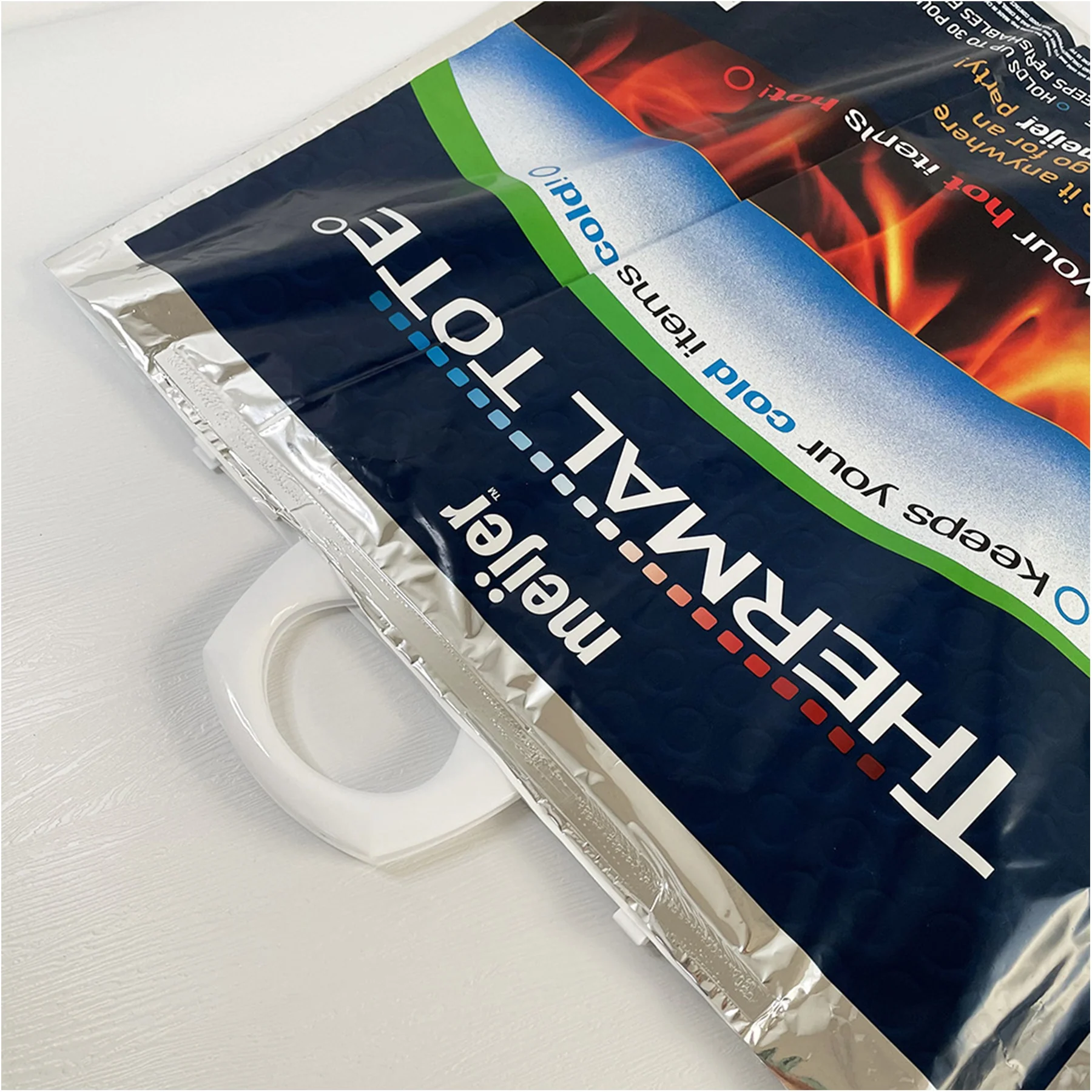 Reusable Insulated Grocery Re-sealable Aluminum Thermal Bag