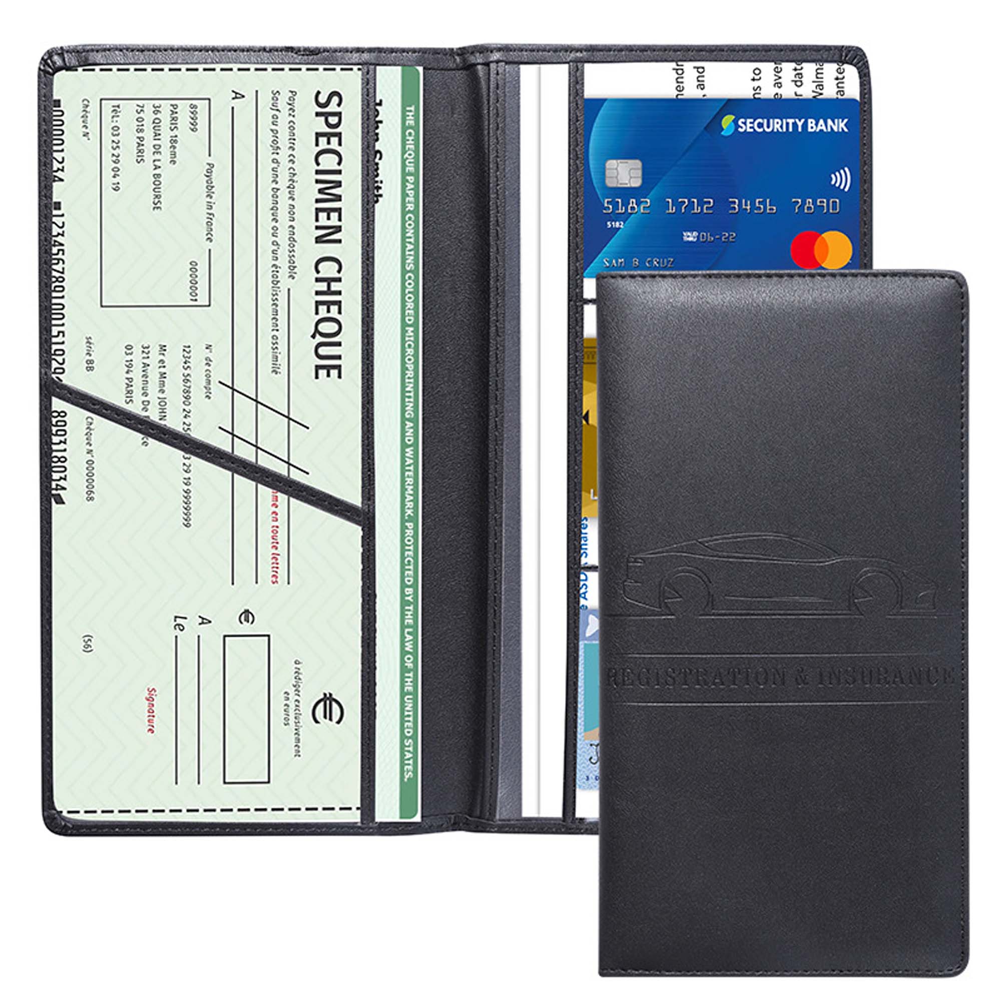 Car Registration And Insurance Card Holder Organizer