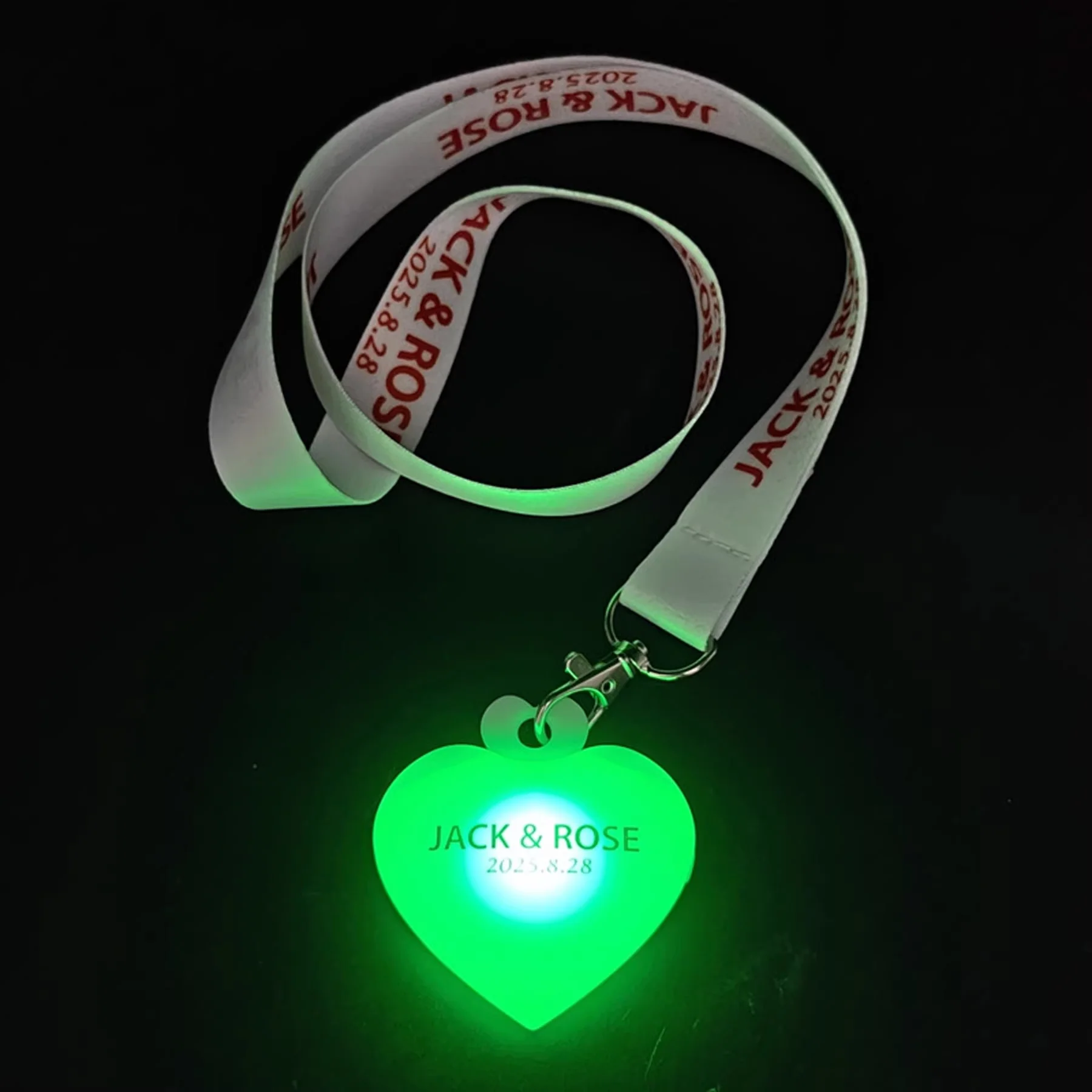 LED Heart Glow Necklace