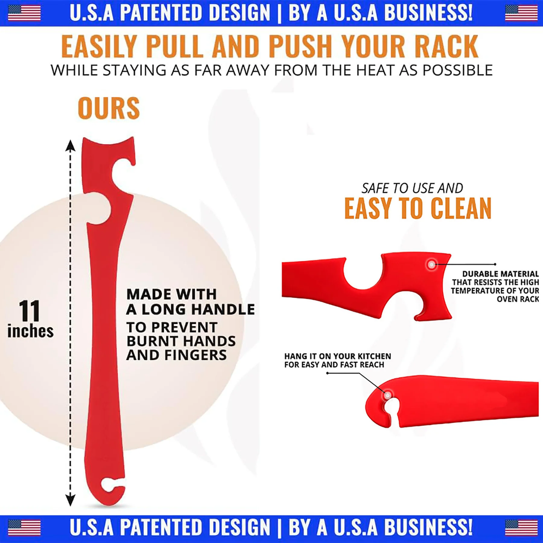 Silicone Oven Rack Push Pull Tool