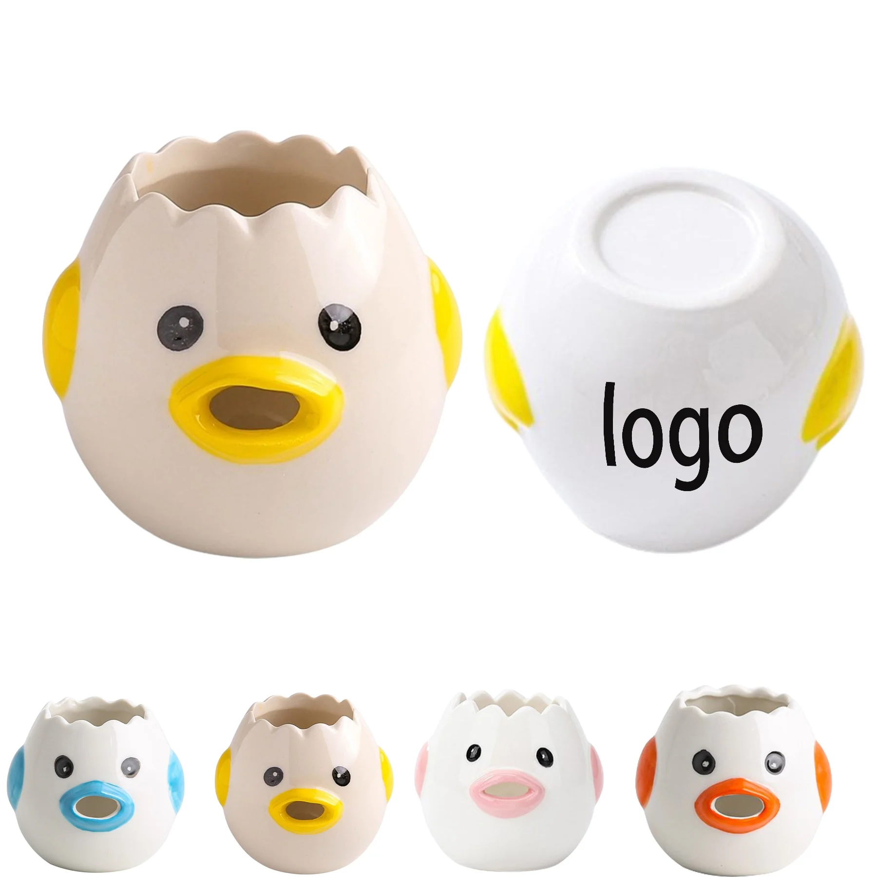Cute Chicken Shape Porcelain Egg Yolk Egg White Separator