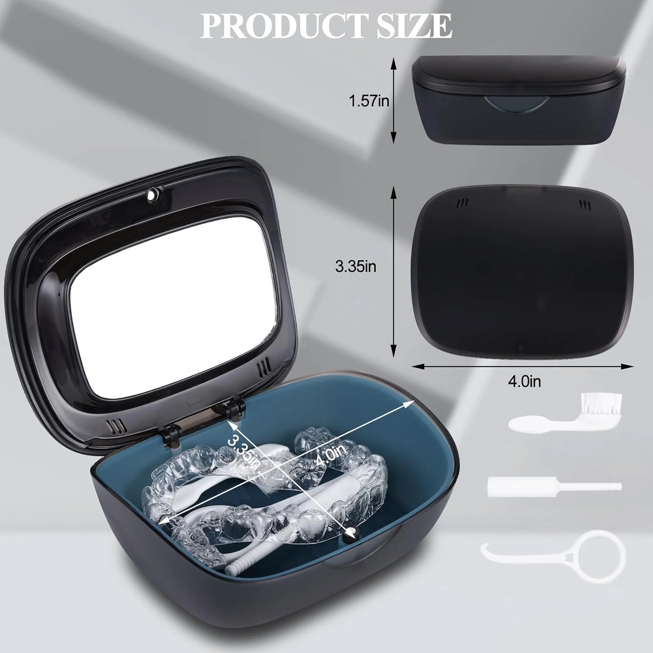 Double Layer Invisible Braces Retainer Storage Box