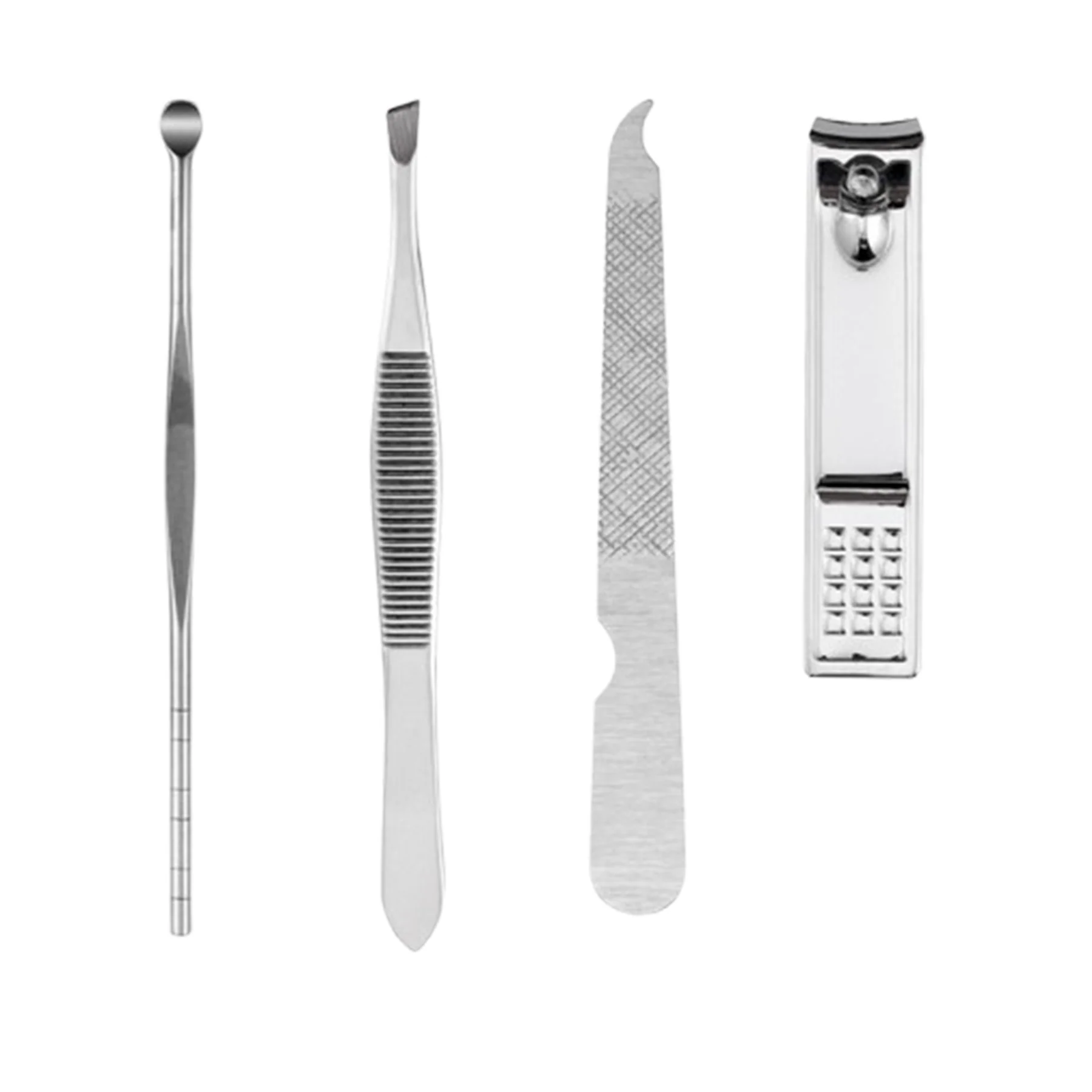 Portable Stainless Steel Nail Clipper Set With Leather Case