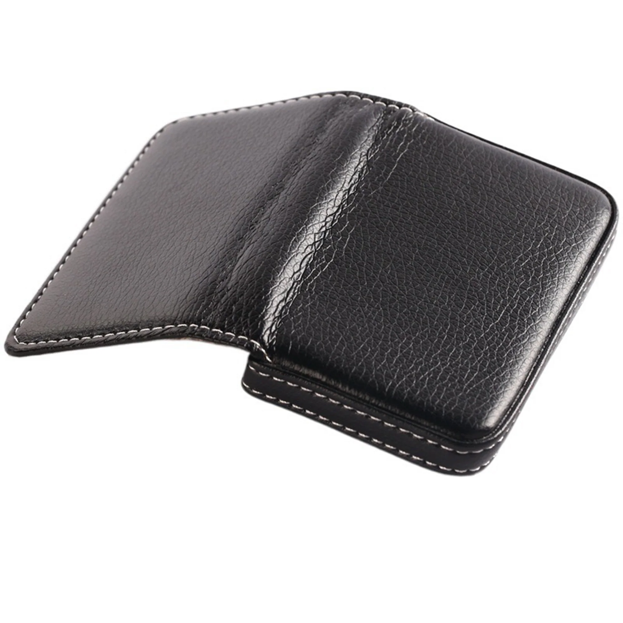 Pu Leather Business Card Case Pocket Wallet With Magnetic