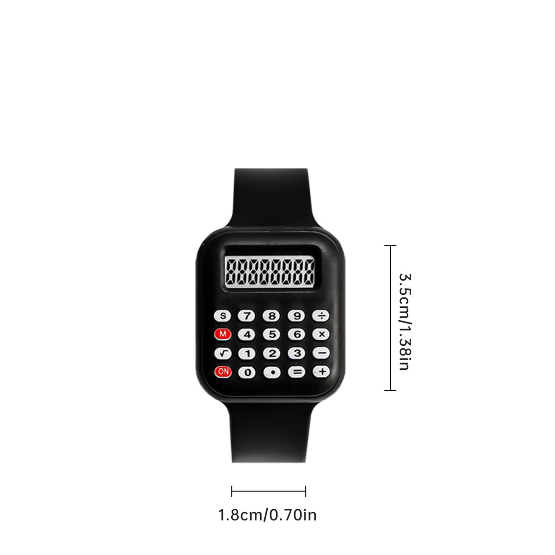 2 In 1 Portable Calculator Watch Unisex Digital Wristwatch