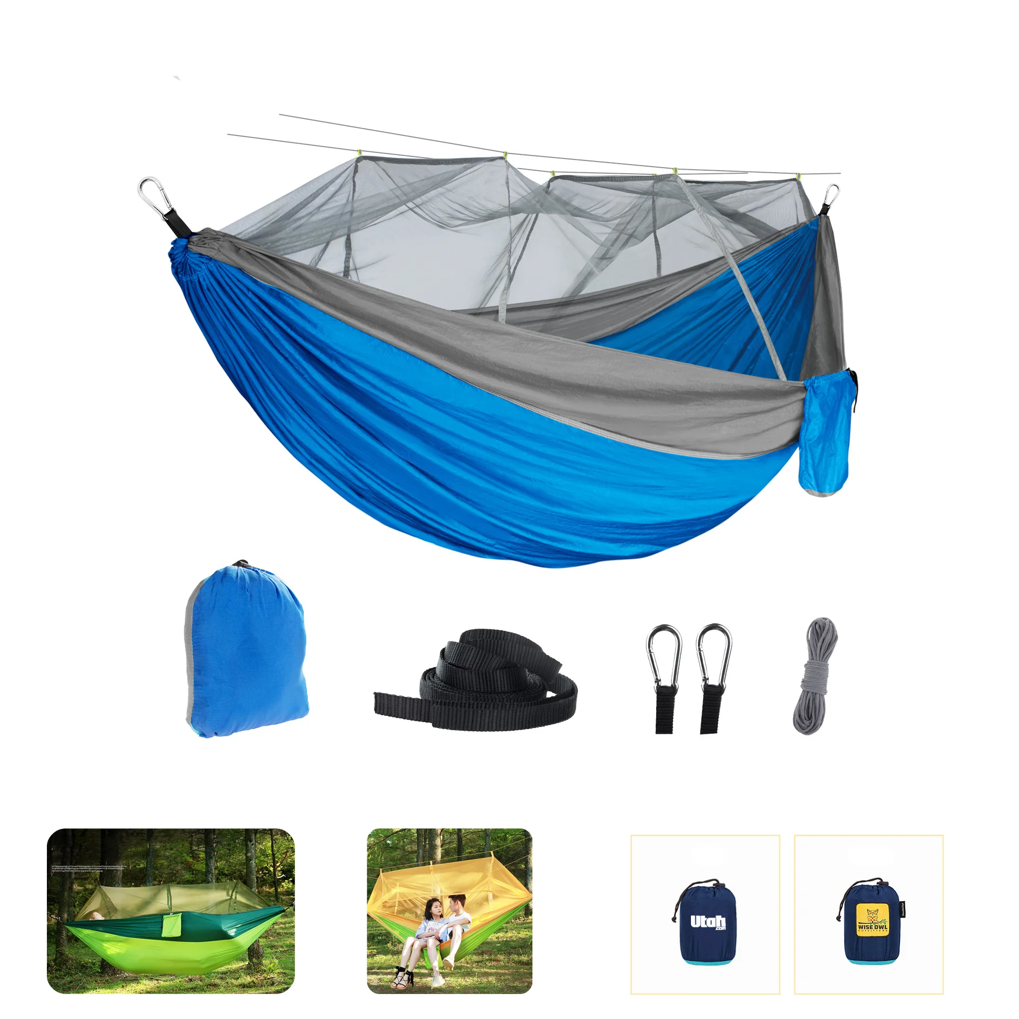 Portable Camping Hammock With Mosquito Netting