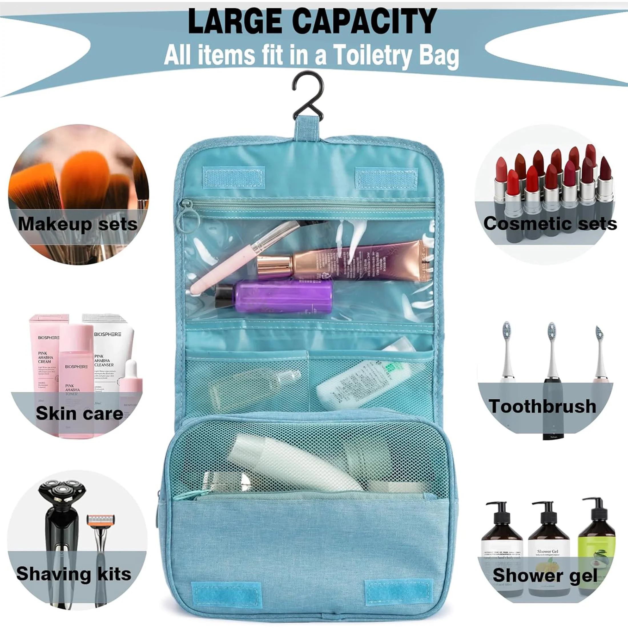Hanging Travel Waterproof Toiletry Bag