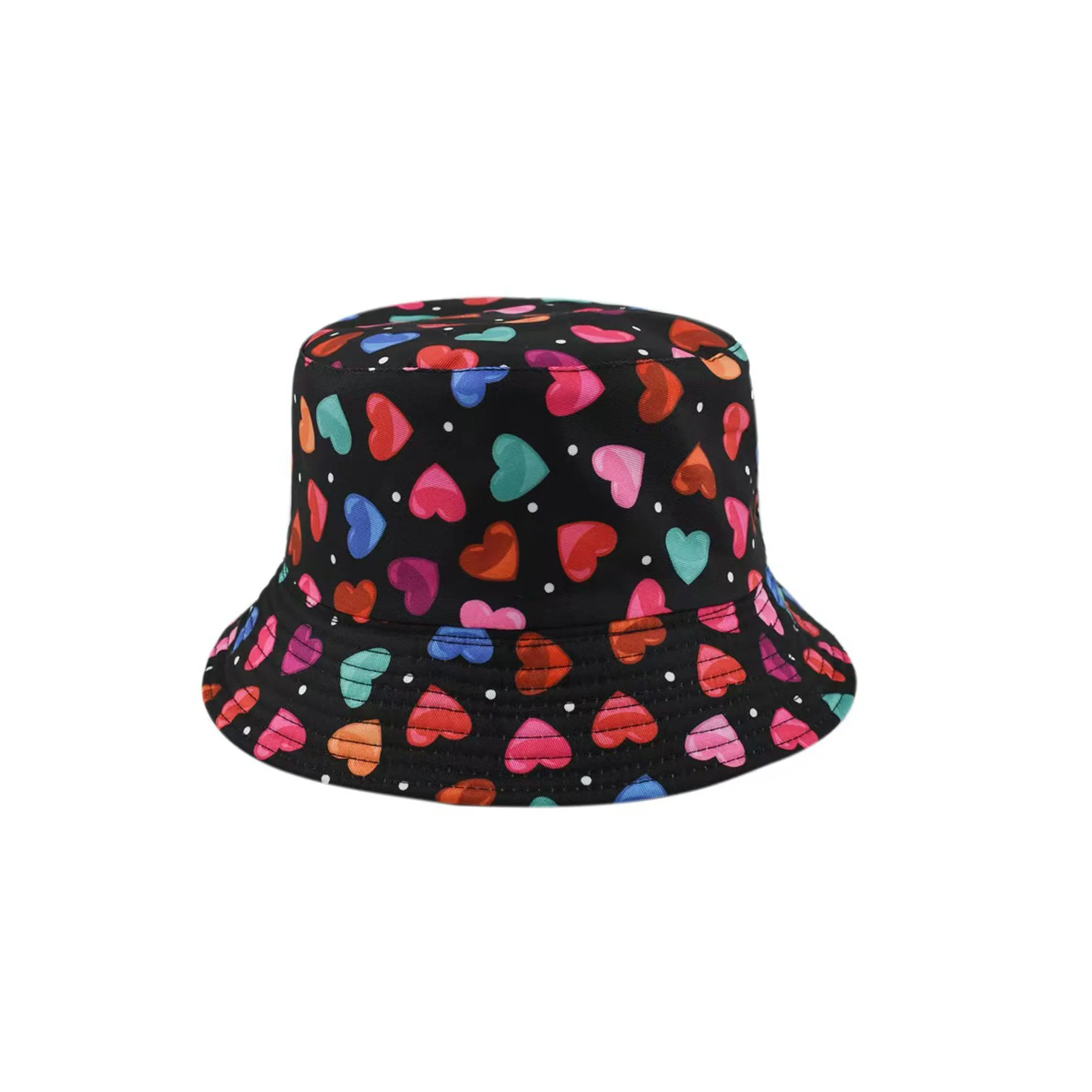 Flat Top Bucket Hat With Short Brim