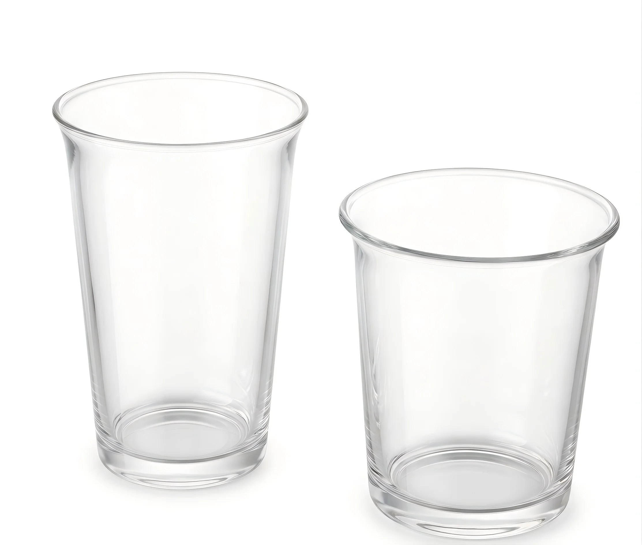 13oz Flared Rim Glass Water Tumbler