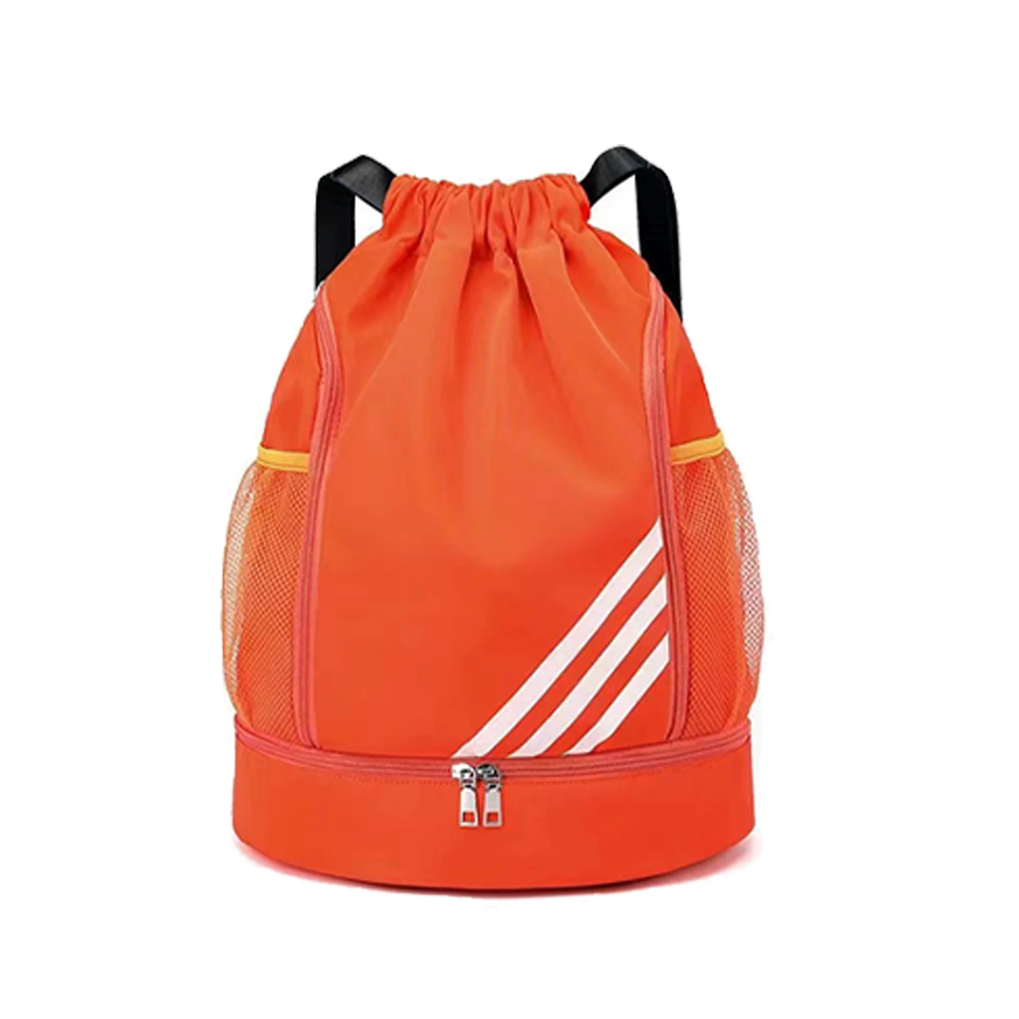 Drawstring Basketball Bag Backpack With Shoes Compartment