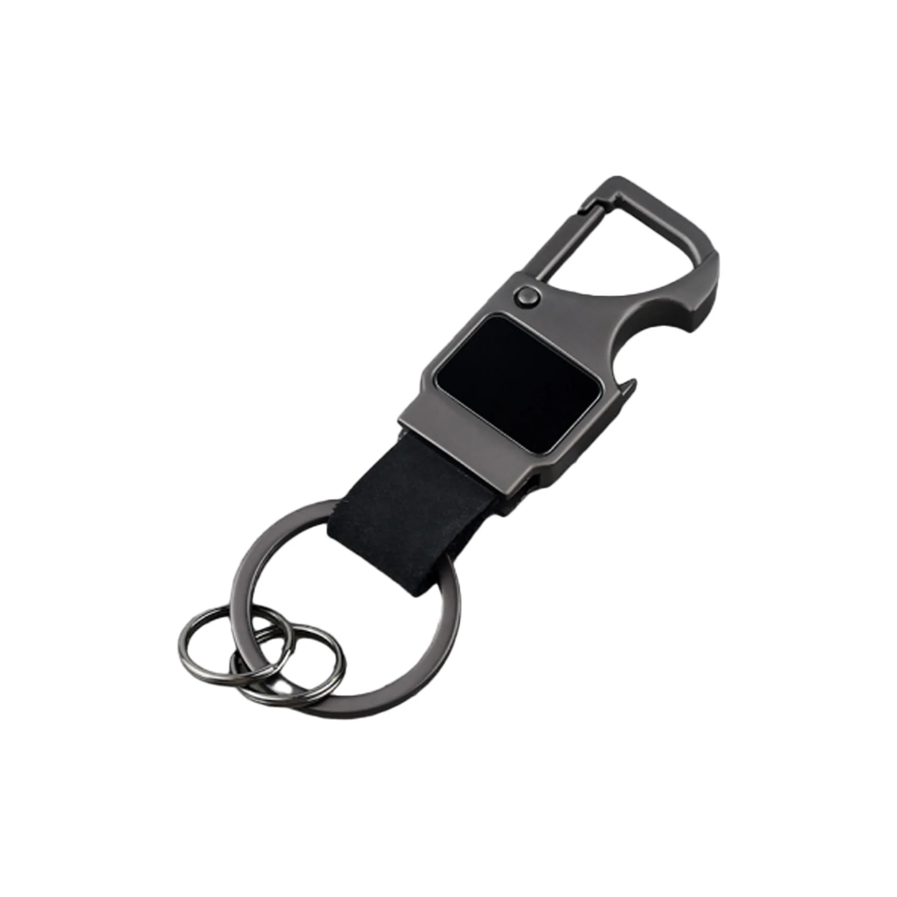 Genuine Leather Bottle Opener Keychain