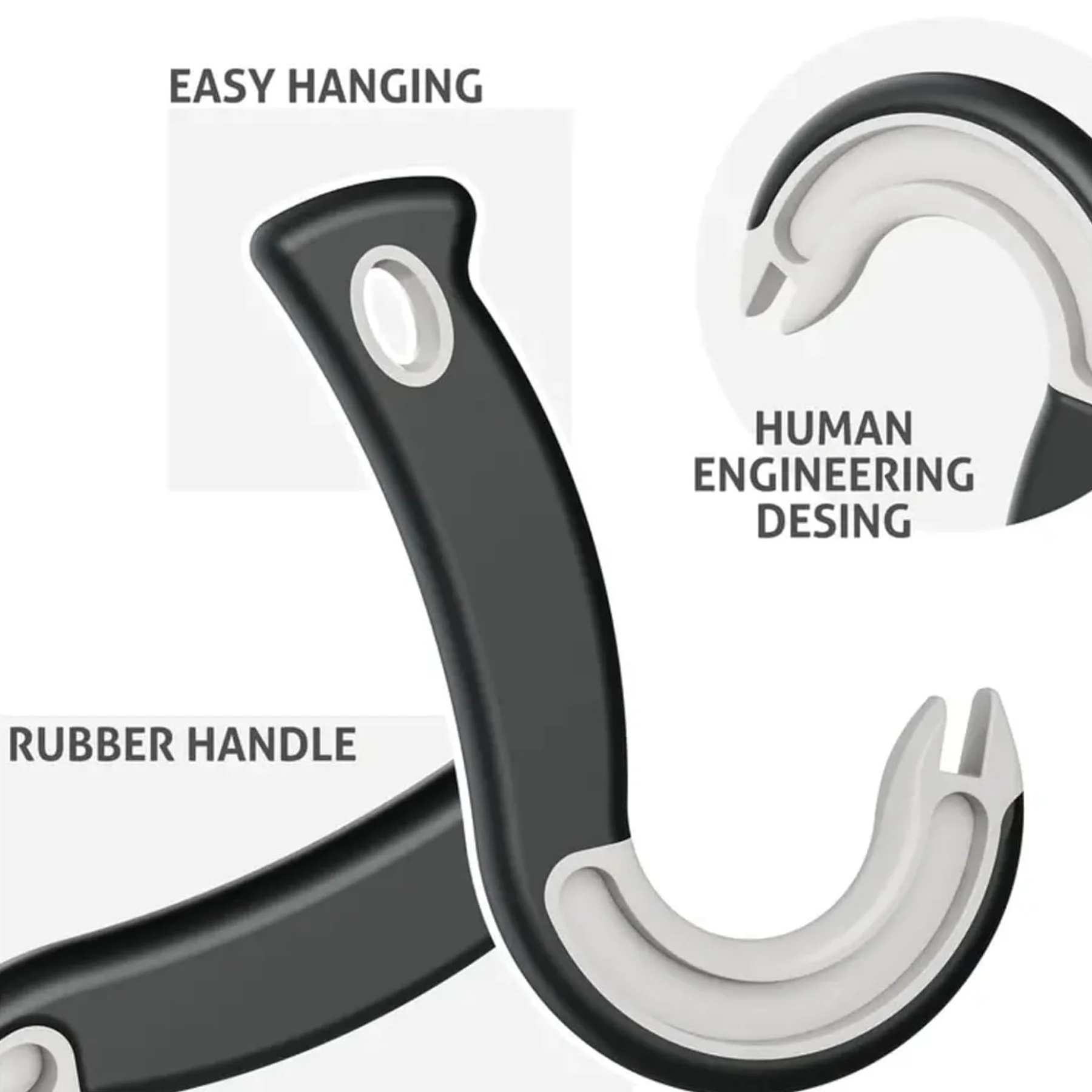 J Shape Can Opener Easy Grip Soda Beer Tab Lifter Tool