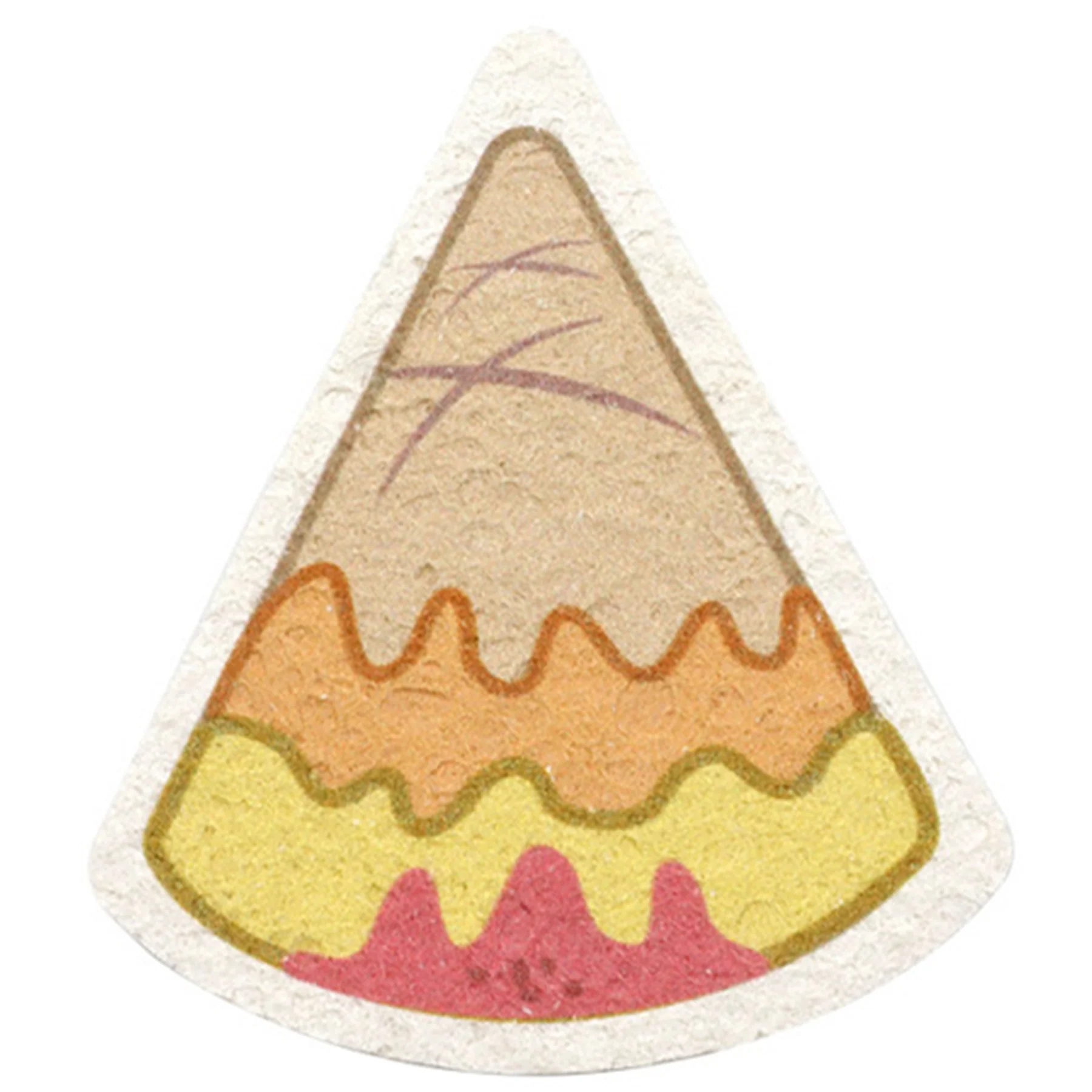 Triangular-Shaped Kitchen Dish-Washing Compressed Sponge
