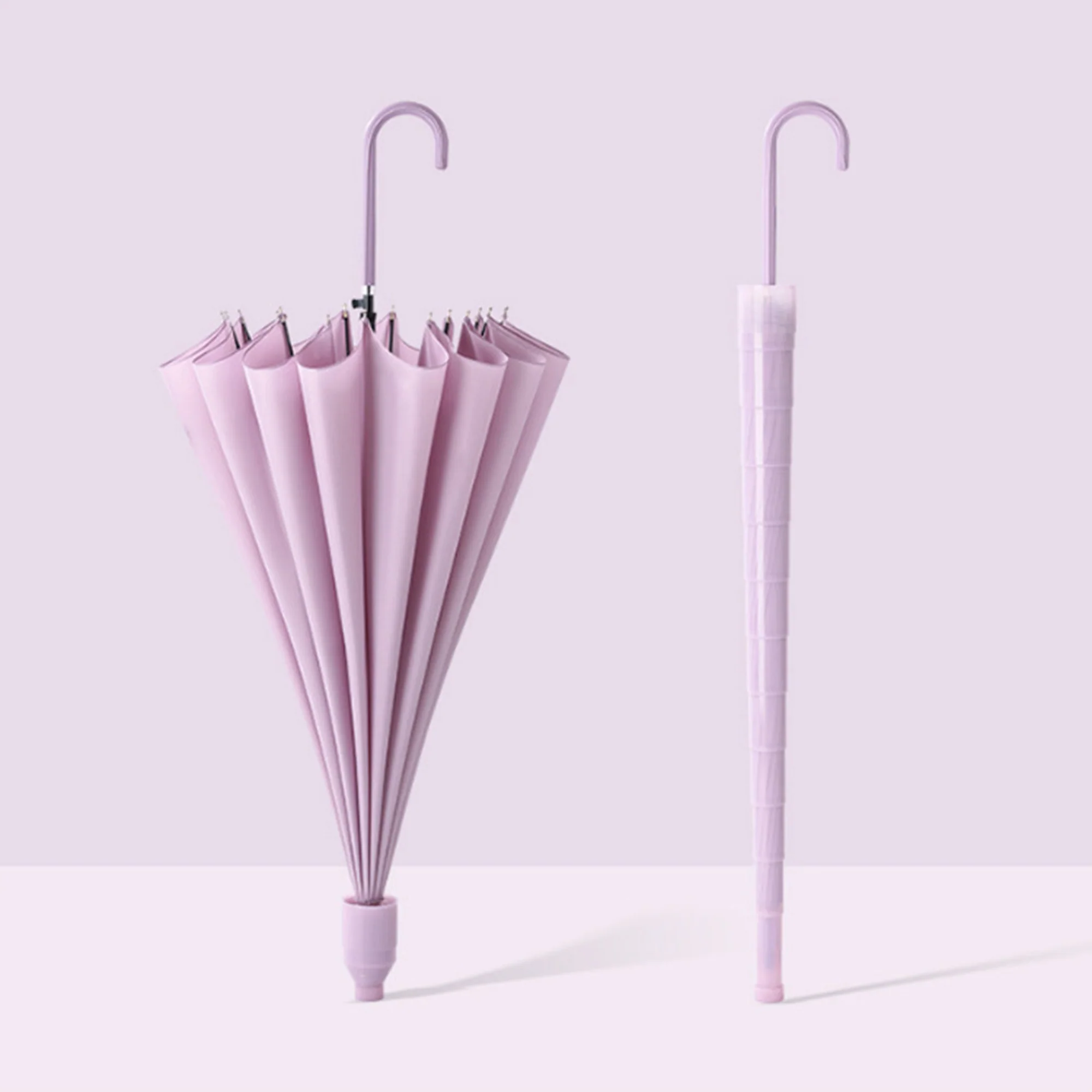 16 Ribs Windproof Umbrella With Waterproof Cover