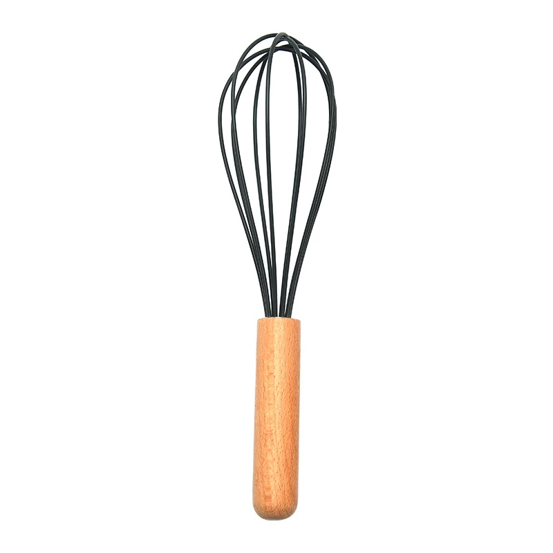 Silicone Whisk w/Wood Handle