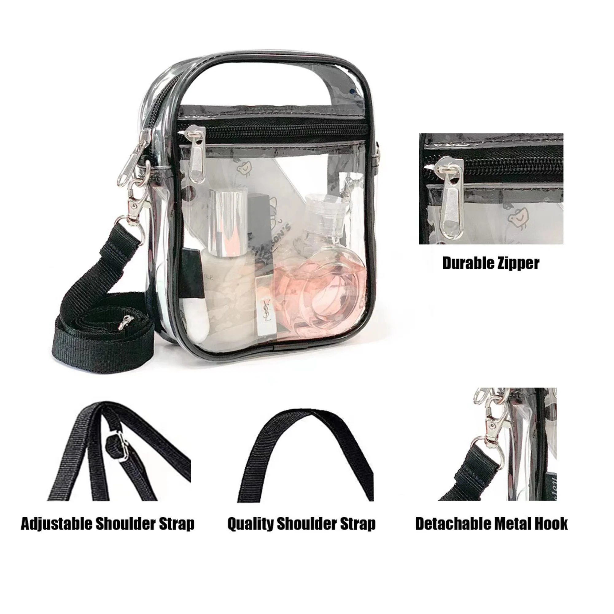 Pvc Transparent Shoulder Crossbody Bag
