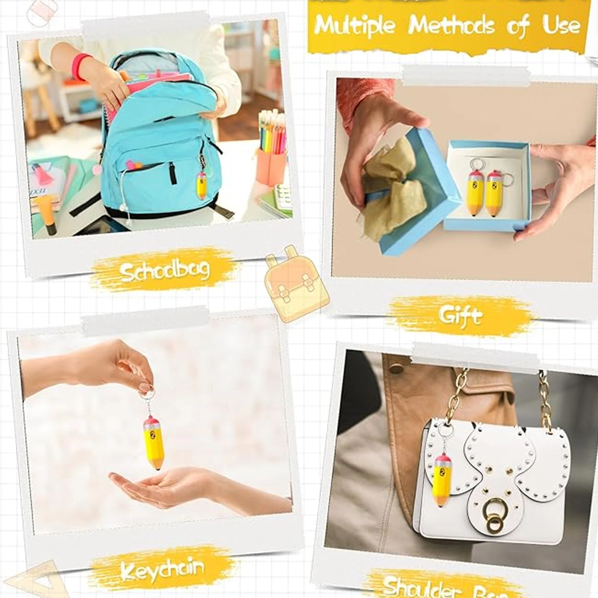 PU Pencil Keychains